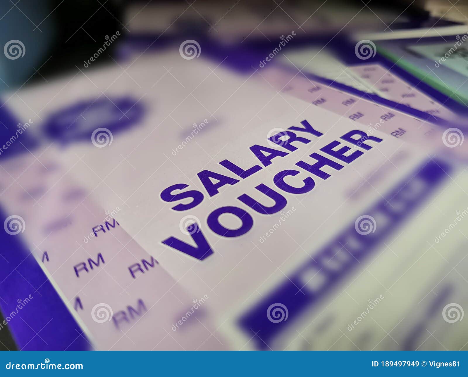 Salary voucher book stock image. Image of voucher, employment 189497949