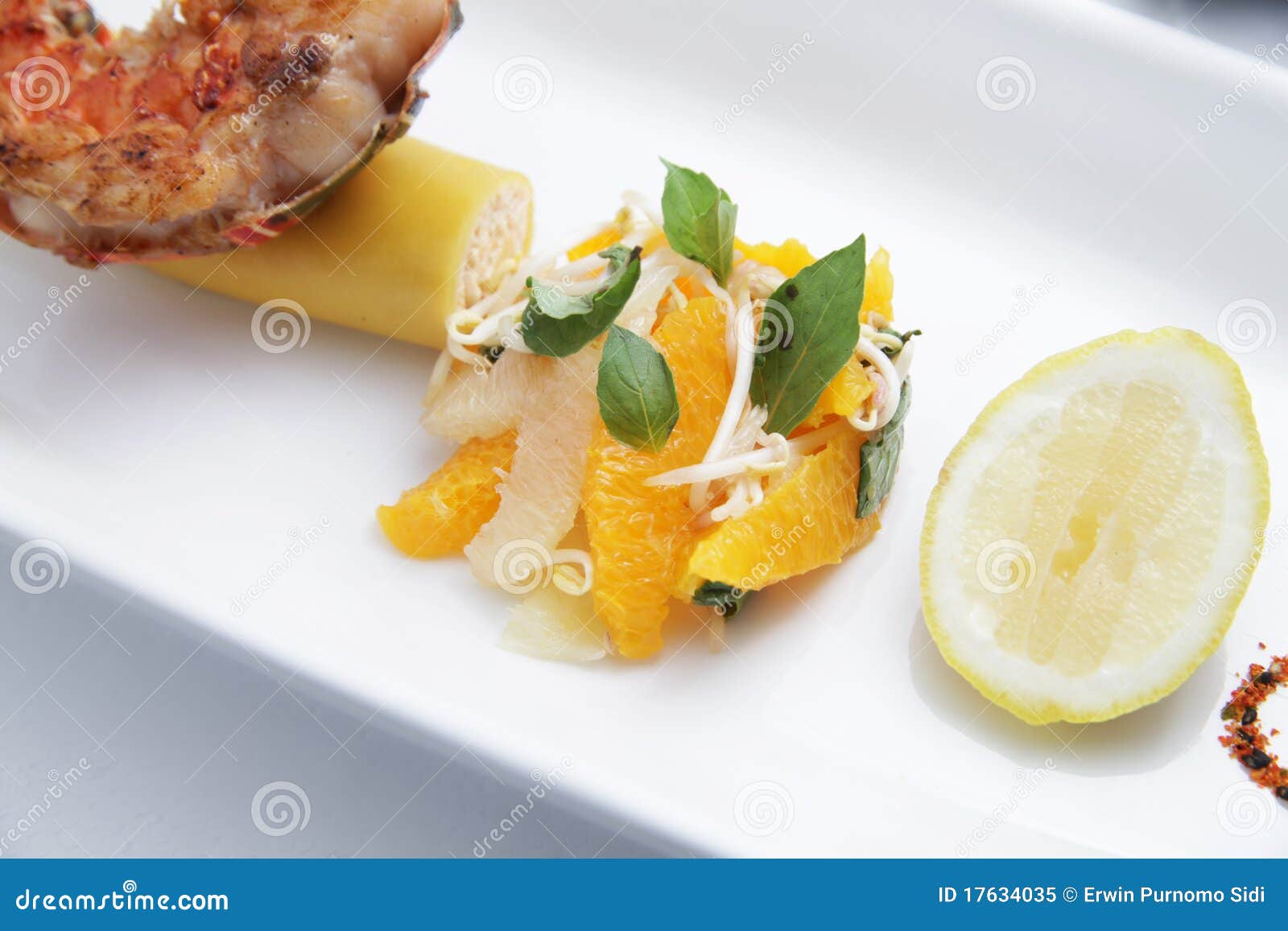 Orange Salat- und Zitronewürze