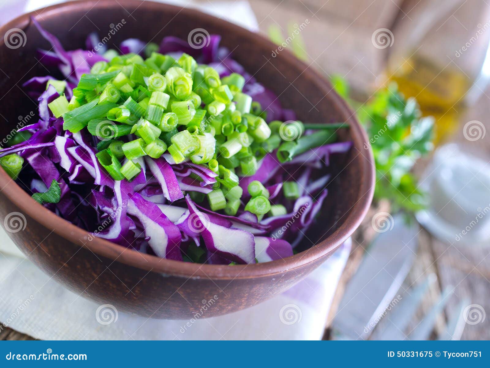 Salat stockbild. Bild von diätetisch, aperitif, organisch - 50331675