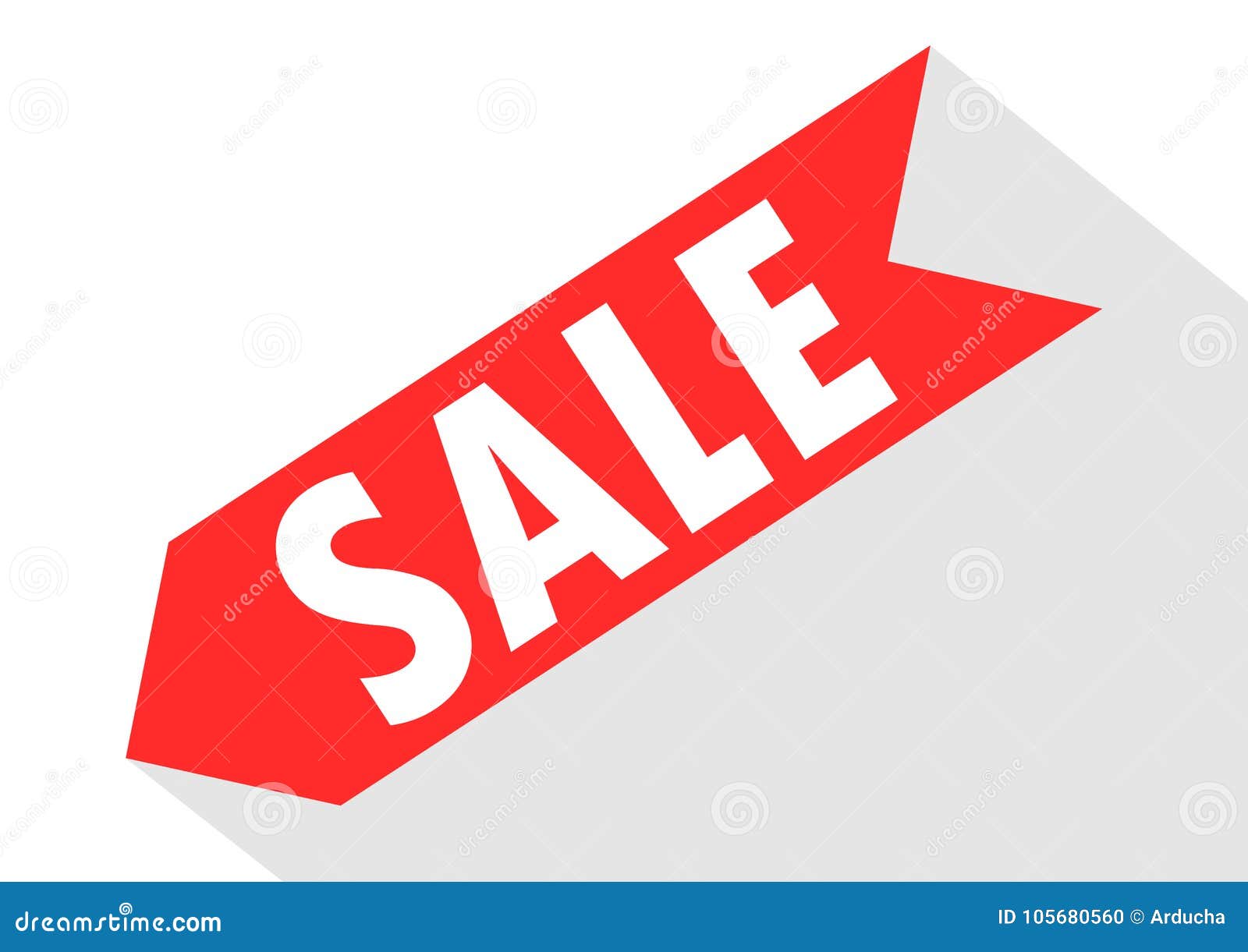 brug Beeldhouwer Monnik Sale Banner Flat Design Arrow Shape Stock Vector - Illustration of store,  sale: 105680560