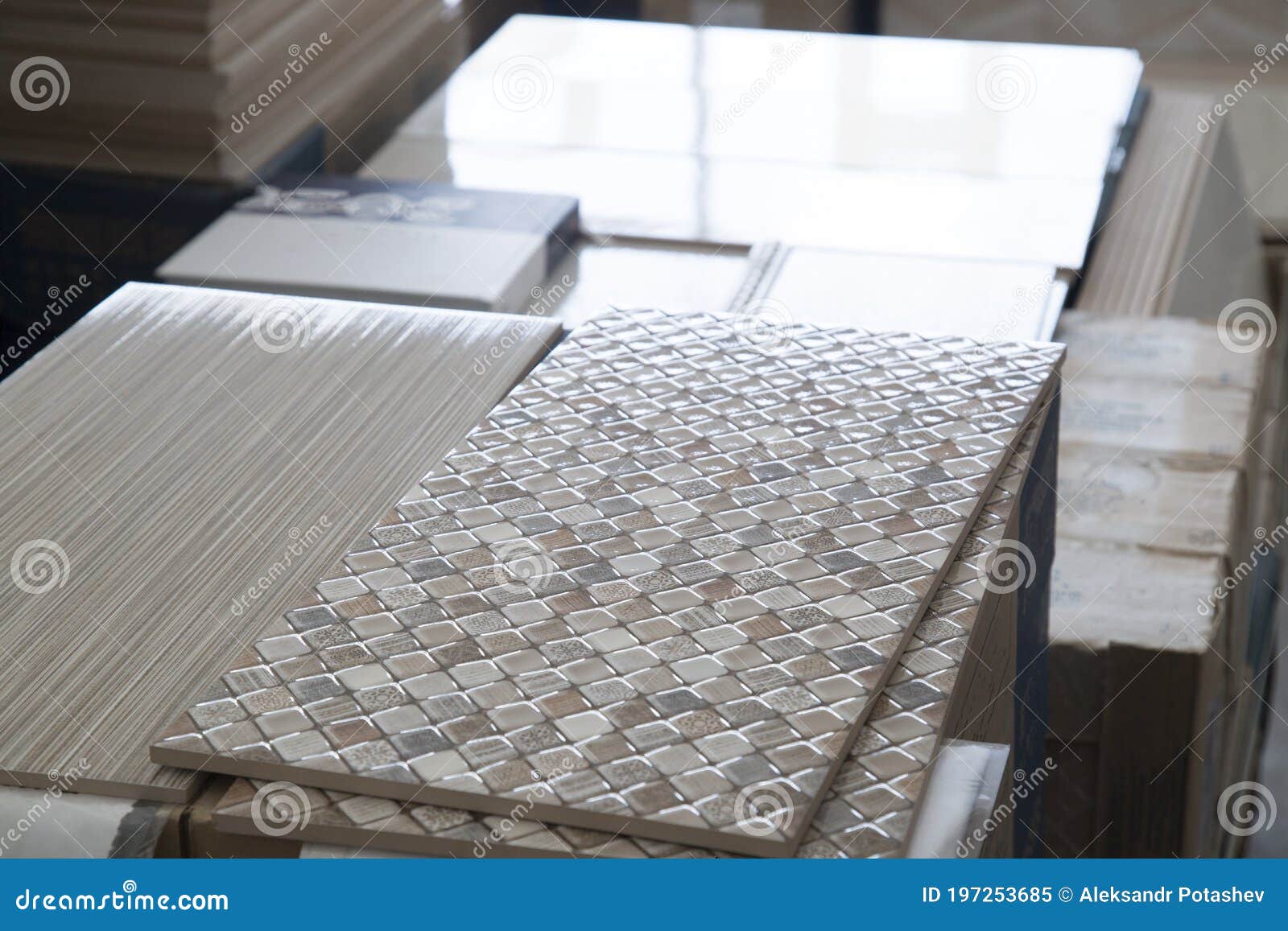 Sale of Ceramic Tiles. Ceramic Tile Store Stock Image Image of store