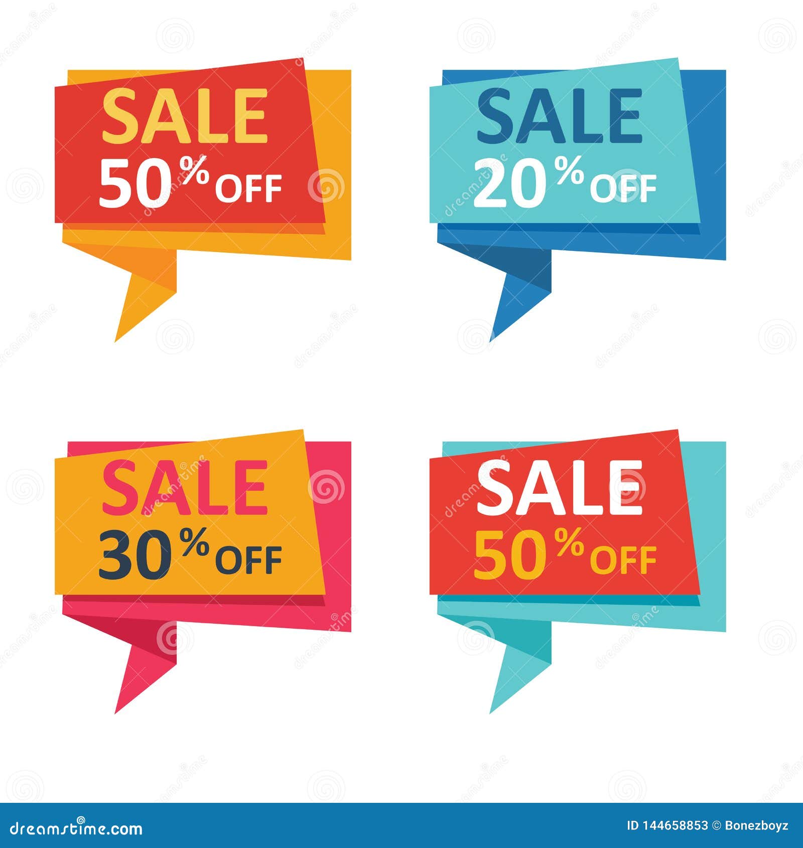 Sale and Discount Banners stock vector. Illustration of market 144658853