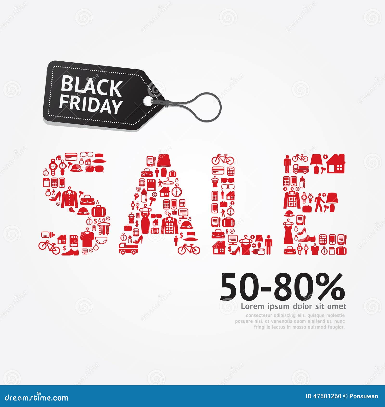 Sale Discount Icons Styled .Black Friday Advertising Price 