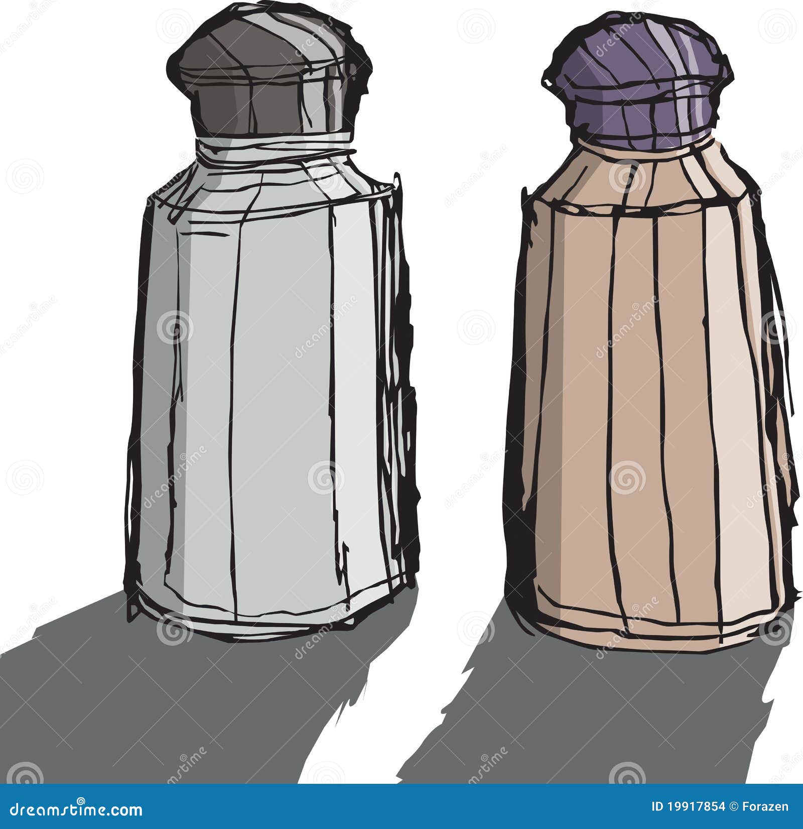 Sale e pepe illustrazione vettoriale. Illustrazione di saporito 19917854