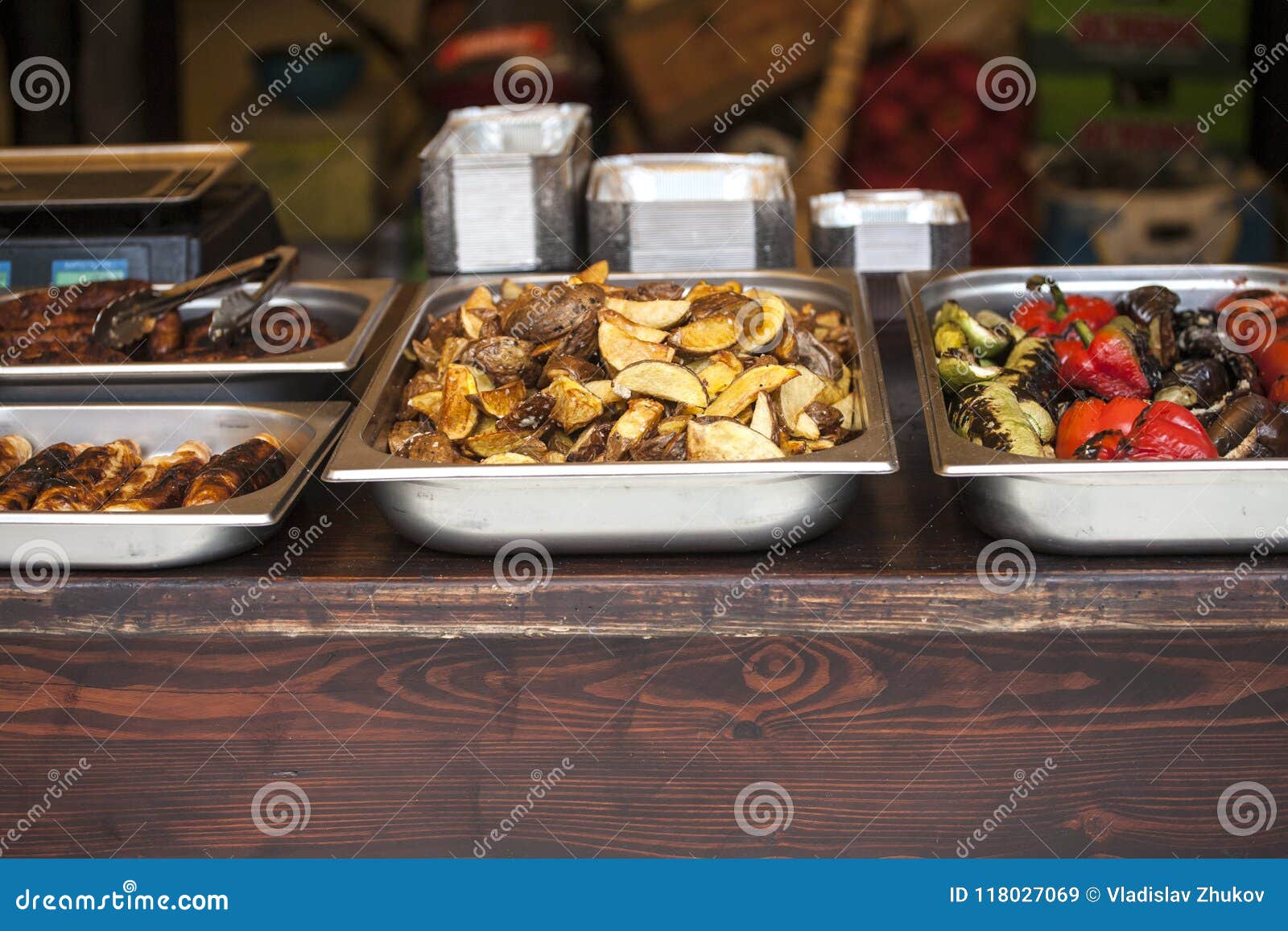 Festival of street food. stock image. Image of buffet - 118027069