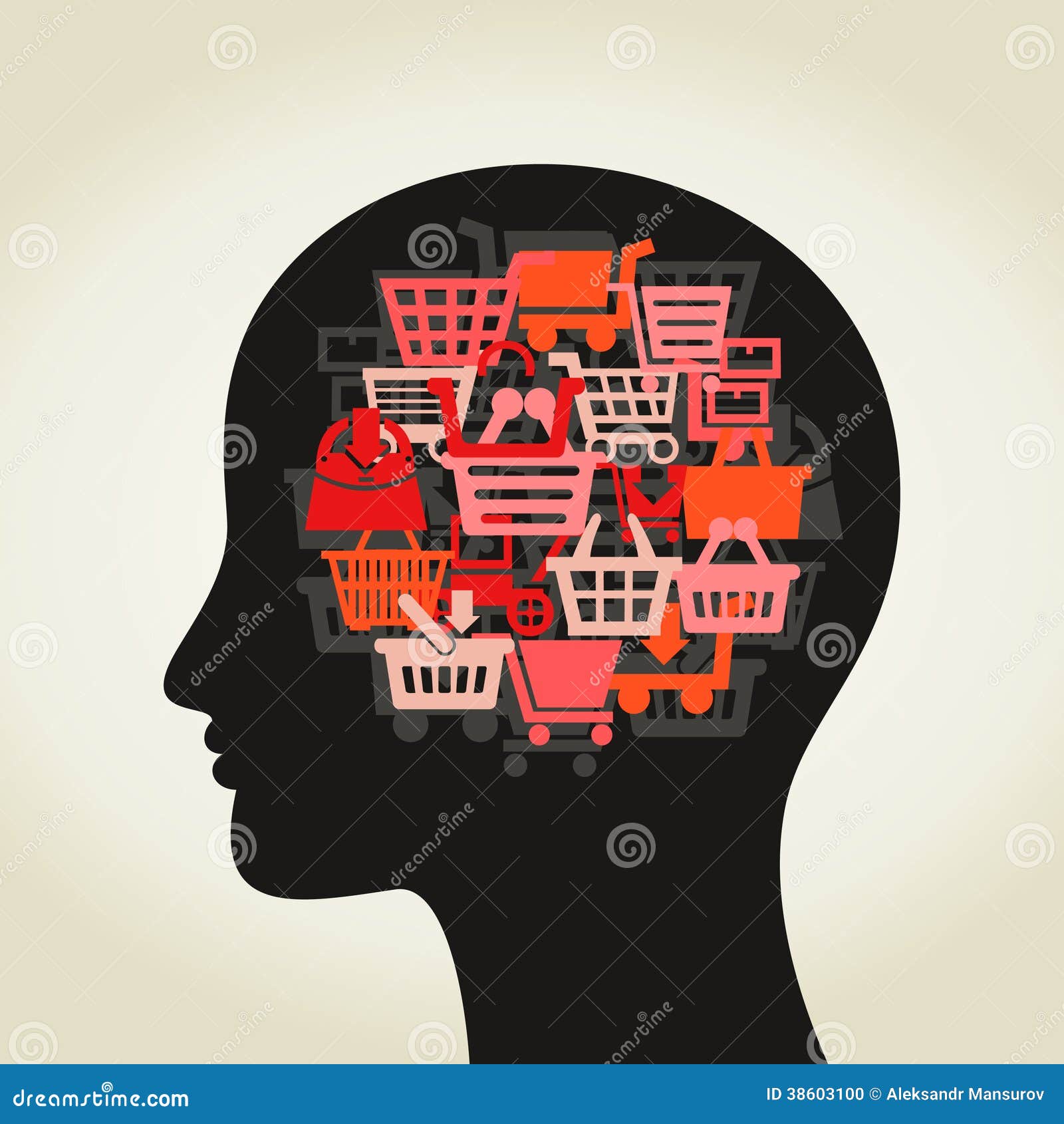 Sale a head stock vector. Illustration of loading, shoping 38603100