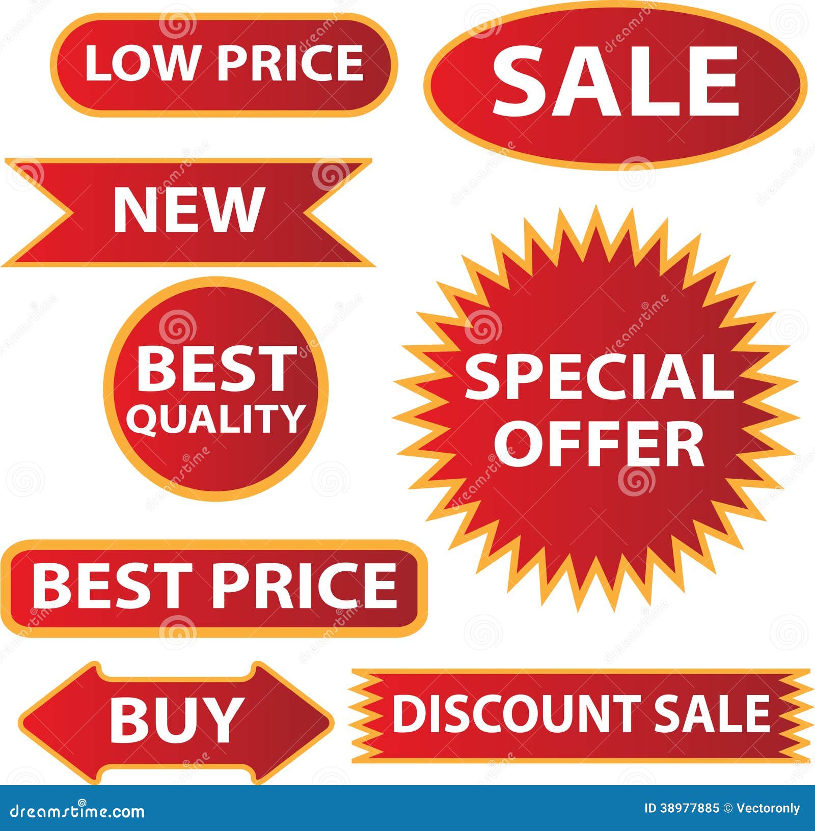 Sale labels stock vector. Illustration of festival, icon 38977885