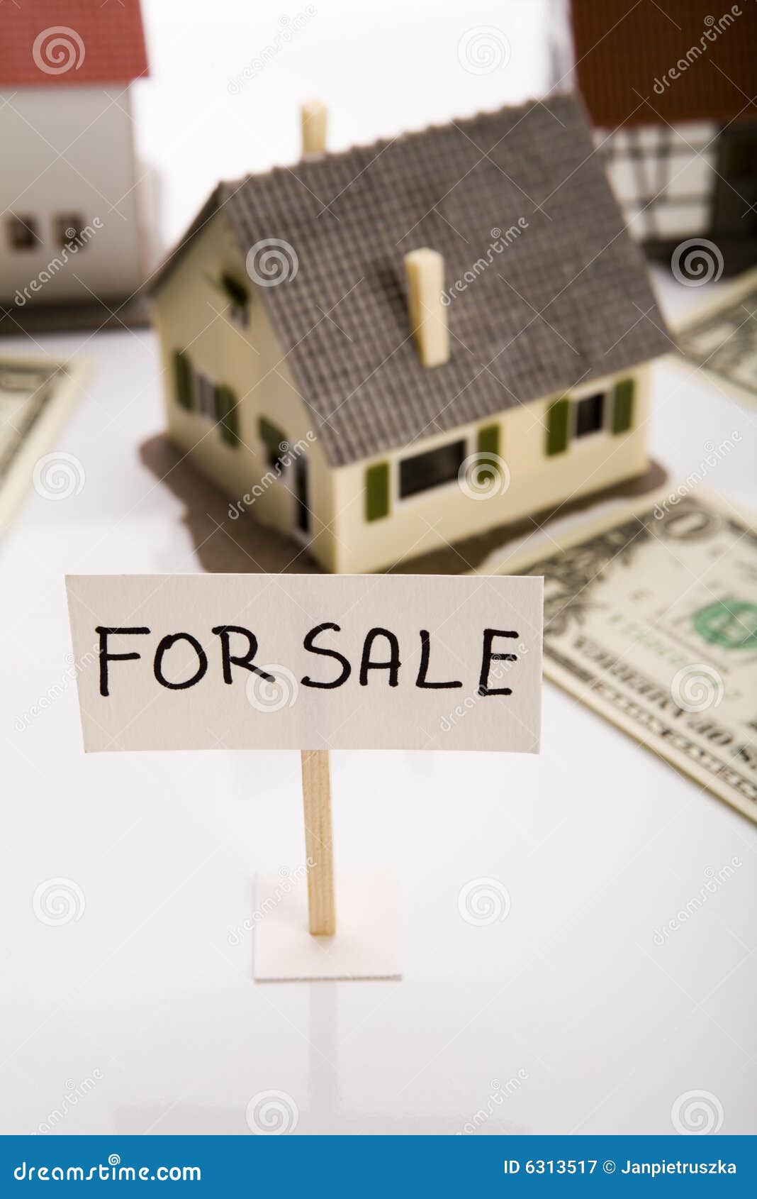 For sale for money stock image. Image of building, dispossession