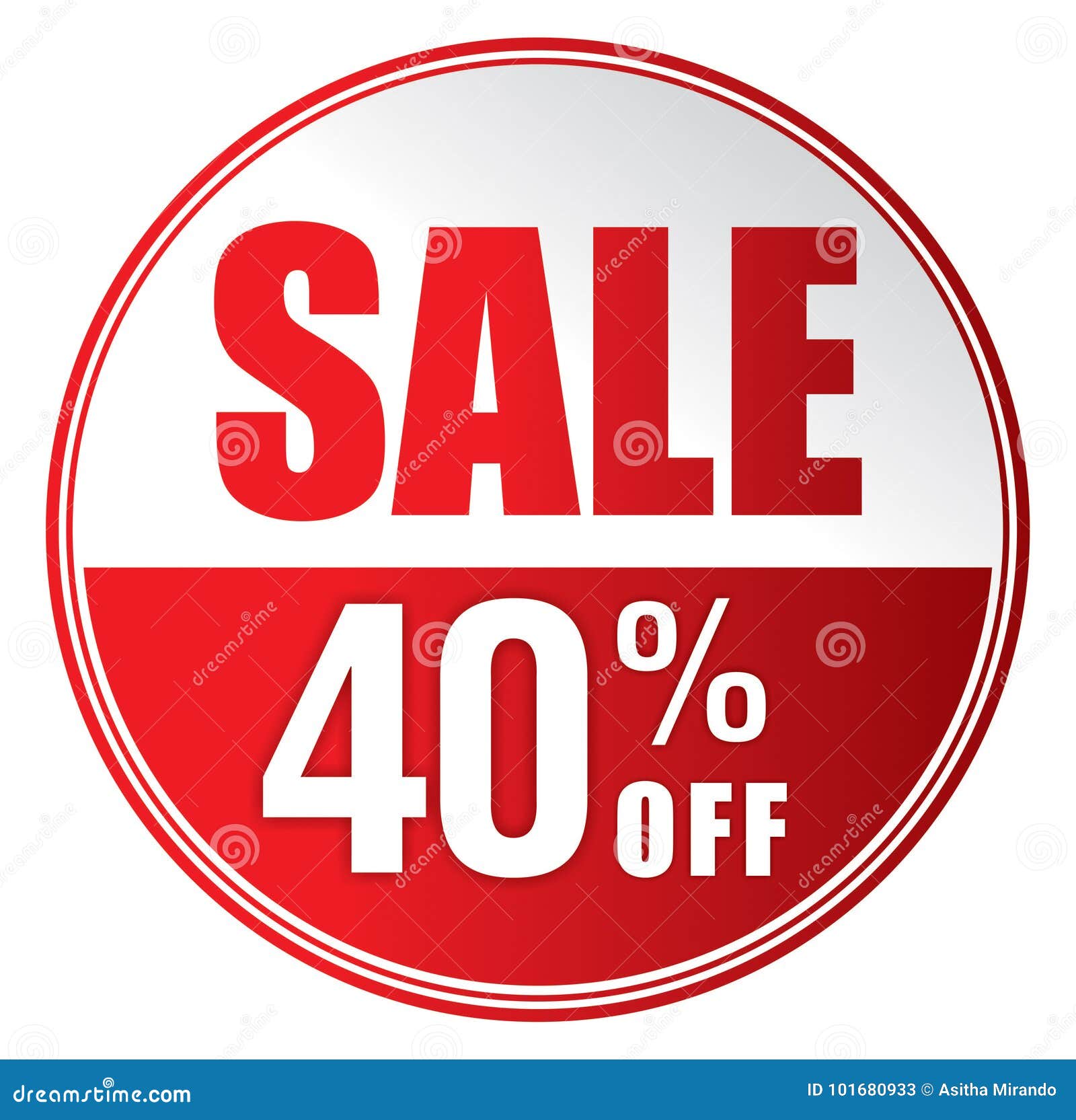Sale 40 OFF stock vector. Illustration of percent, special - 101680933