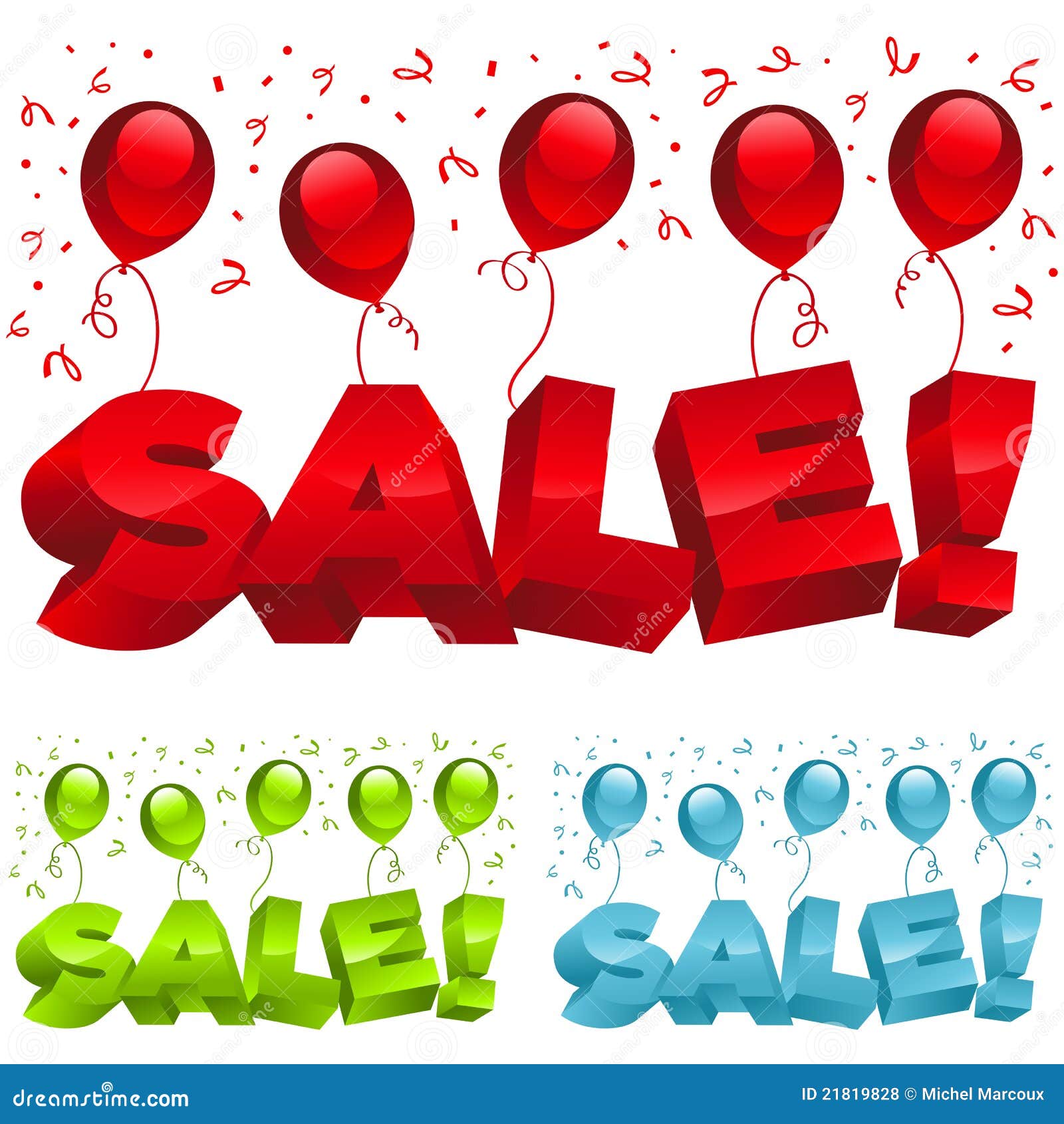 Sale Party Balloons Royalty Free Stock Photos Image 21819828