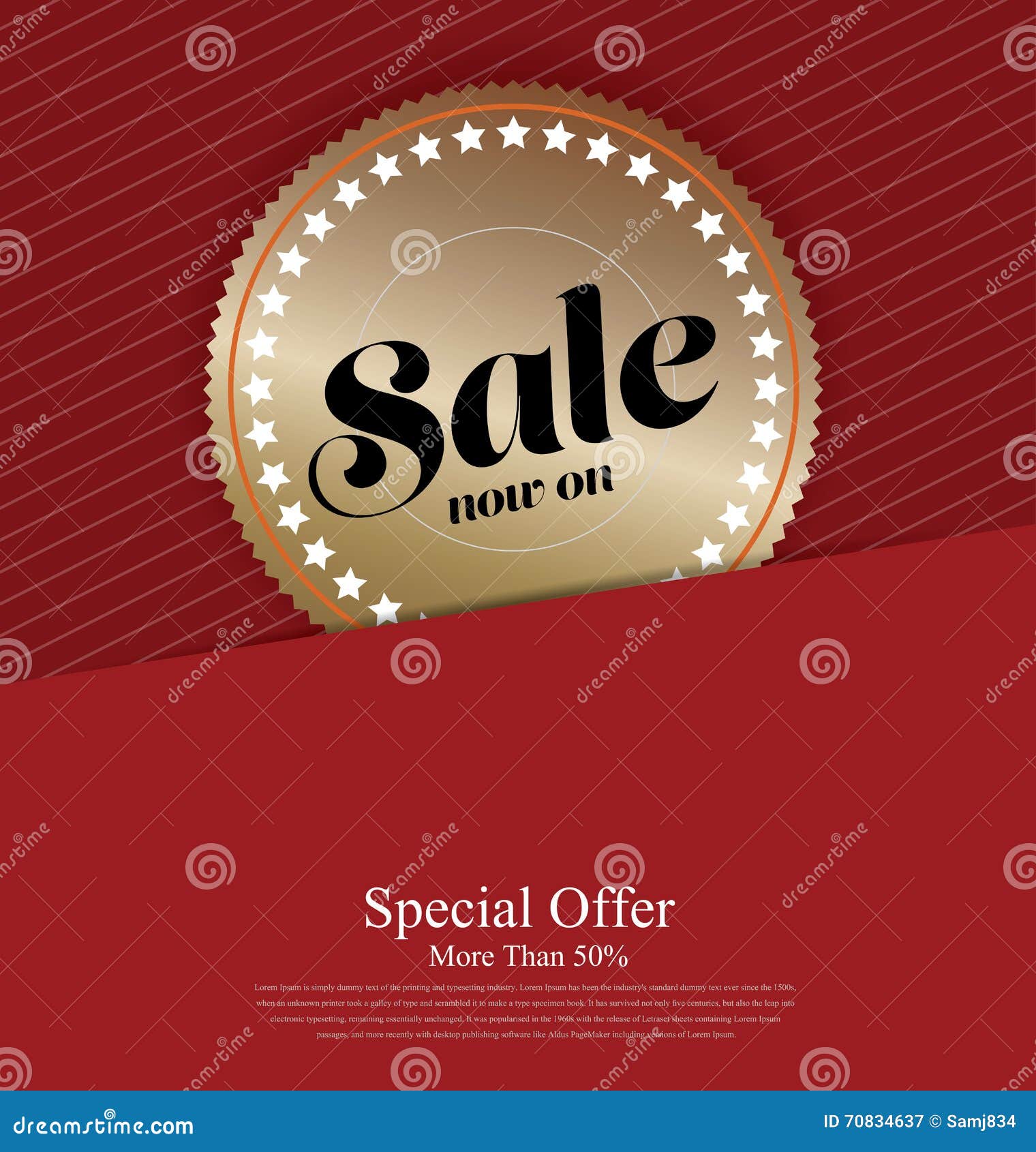 Sale Price Tag Poster Background Stock Vector - Illustration of