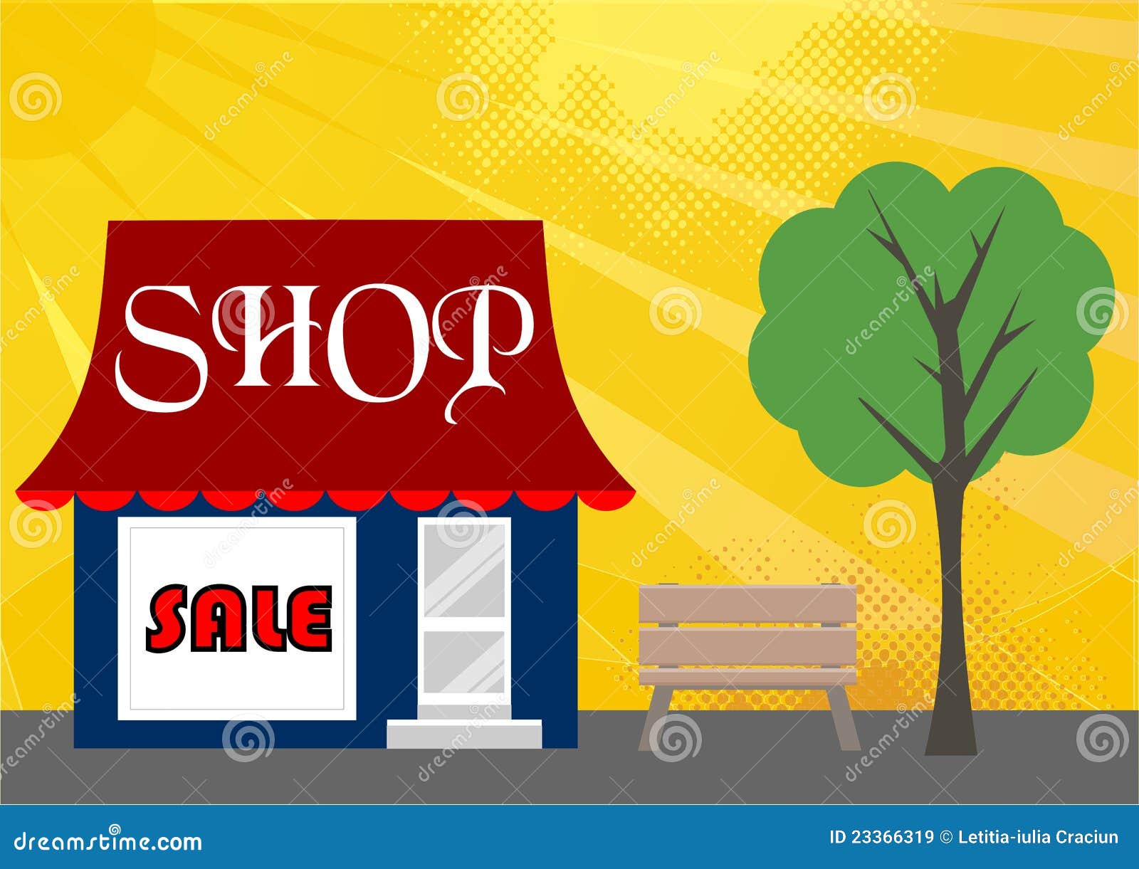 Sale Shop stock illustration. Illustration of shopping 23366319
