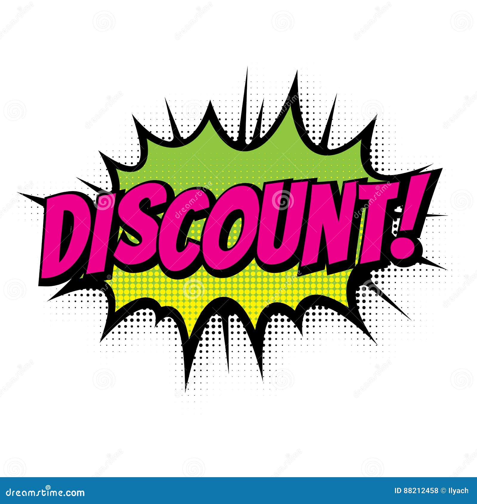 sale shopping discount comic text speech bubble  icon
