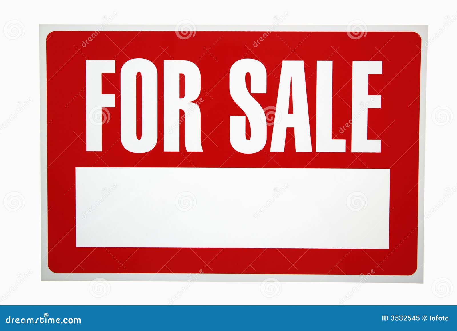 For sale  sign stock  image Image of word consumerism 