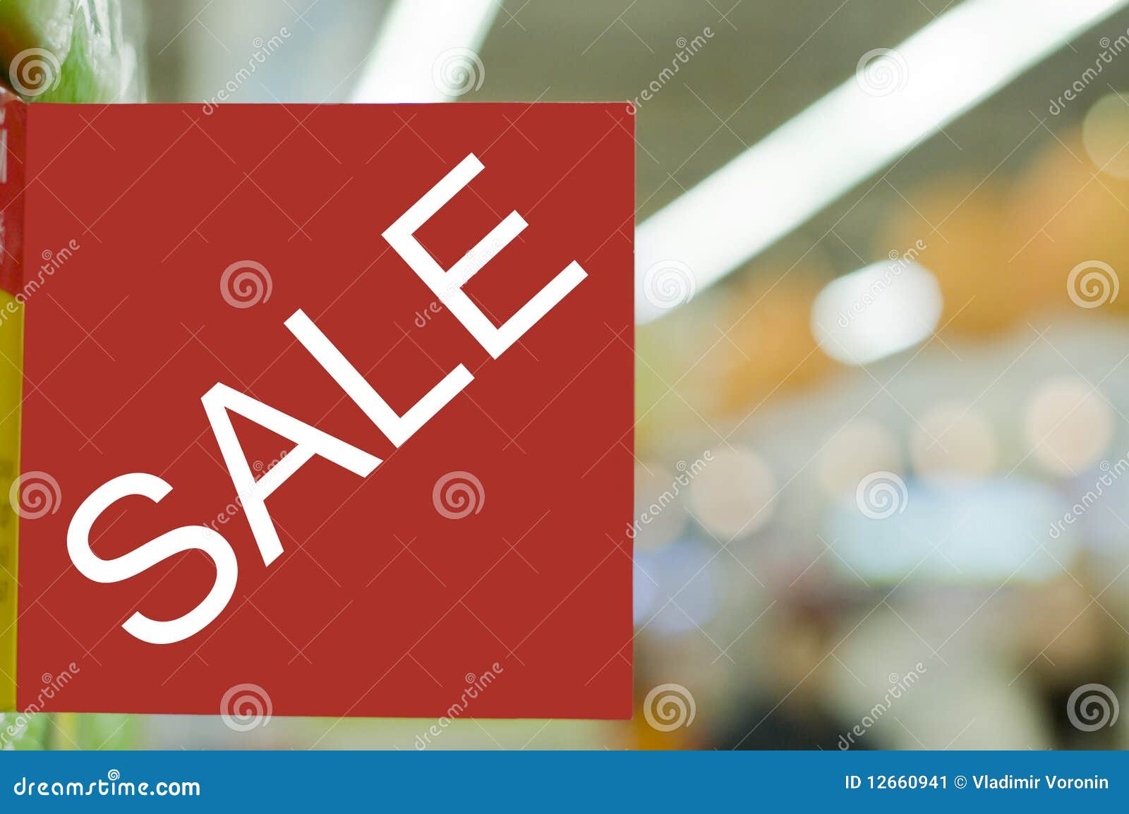 Sale Sign Indicating a Discount Stock Image Image of display