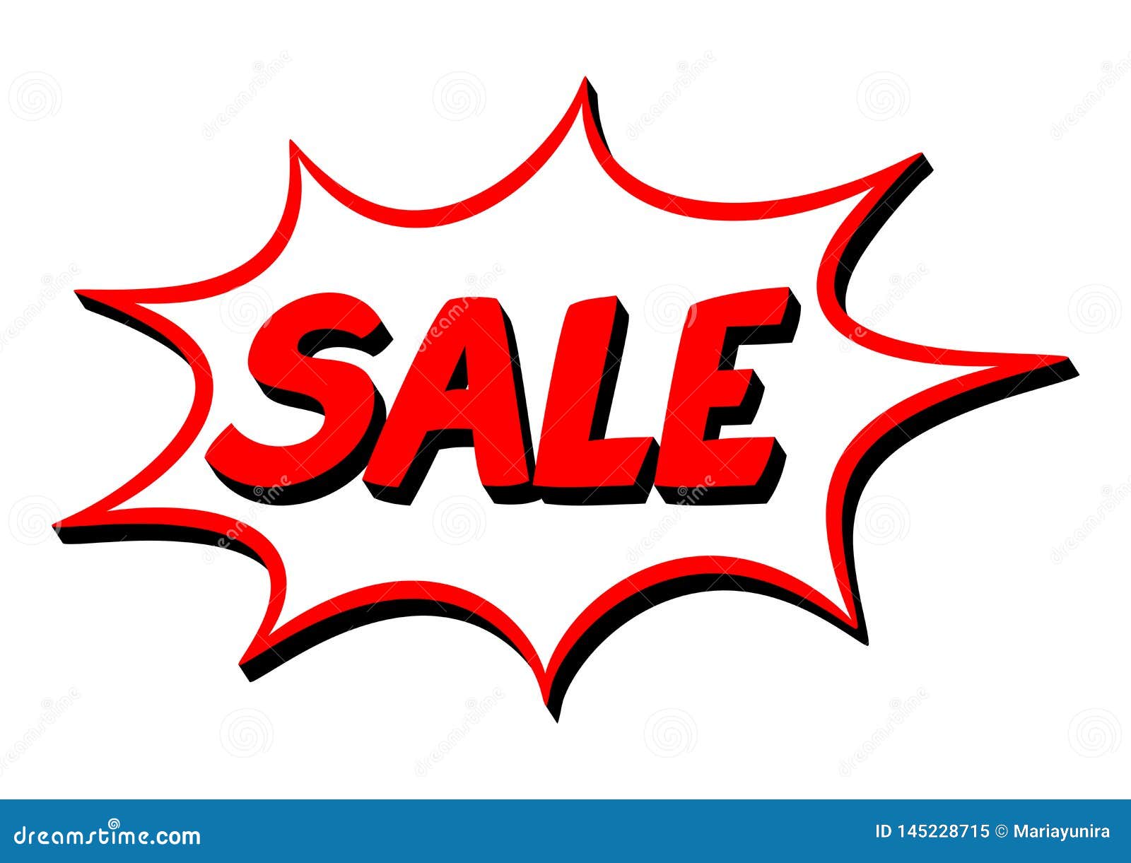 Sale Splash Label Illustration Stock Vector - Illustration of cartoon ...