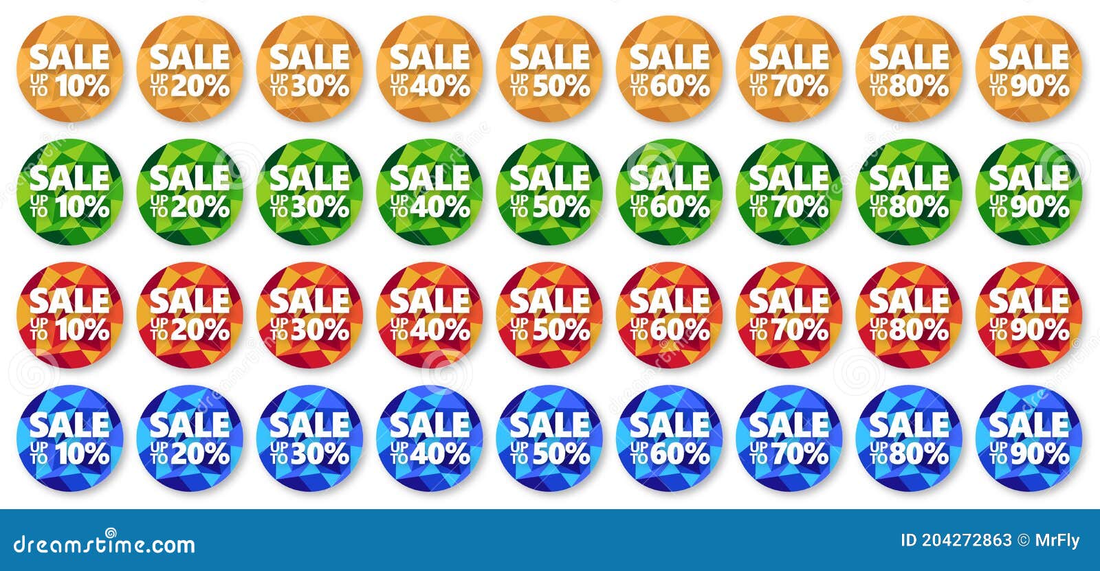 Sale Stickers, Buttons, Badges, Vector Illustration Stock Vector
