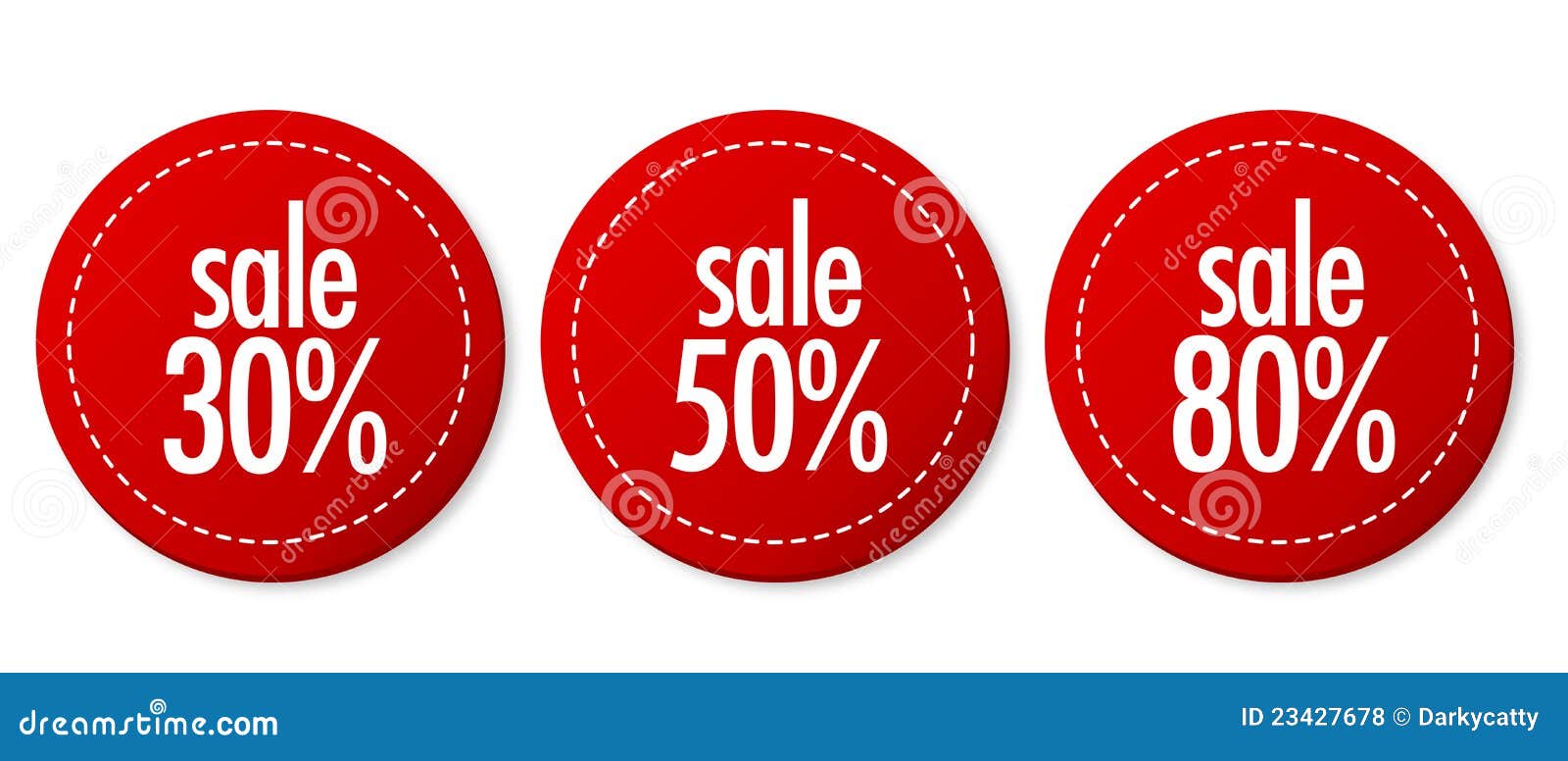 Sale stickers set stock vector. Illustration of market 23427678