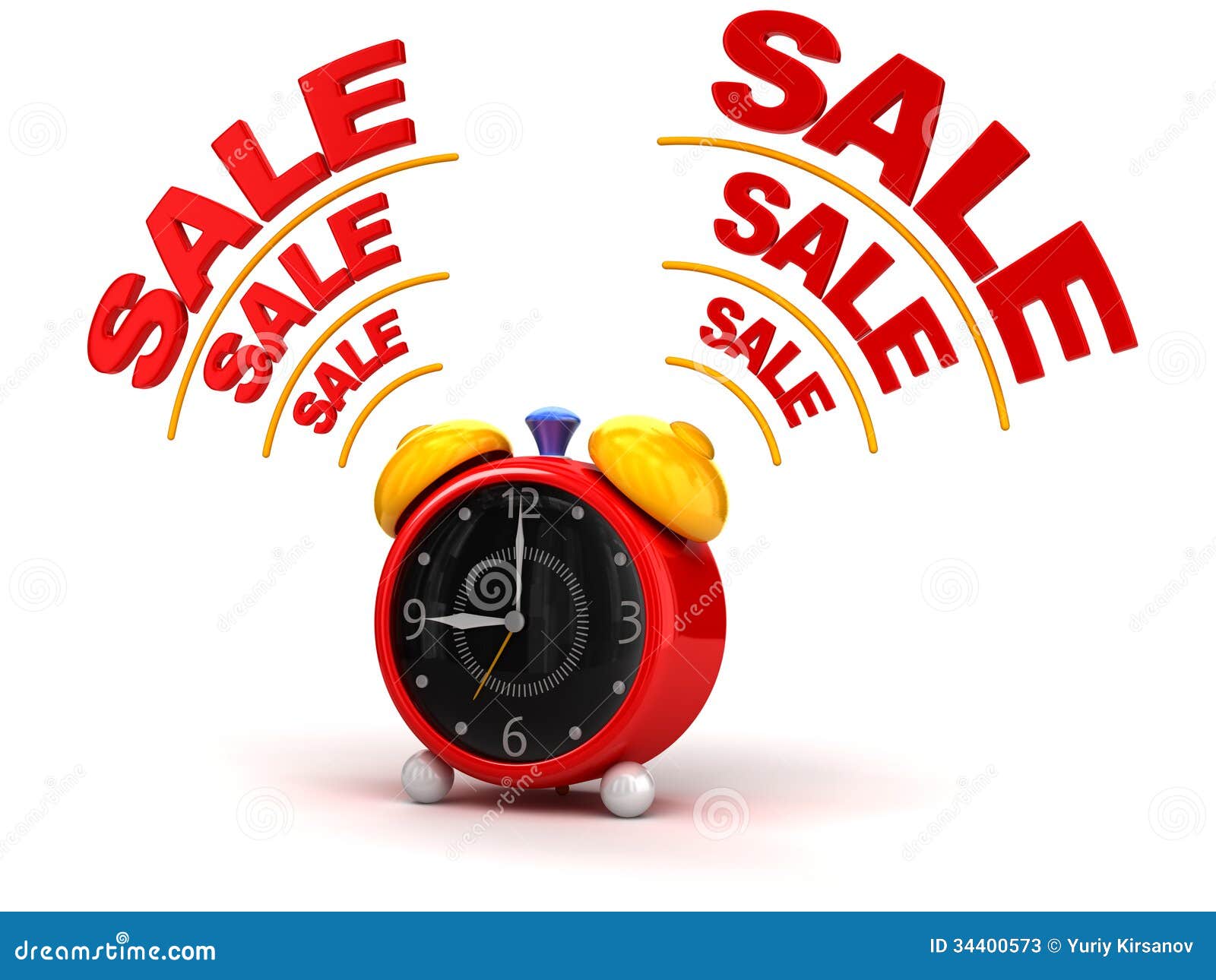  Sale  Time  On Alarm Clock Stock Photos Image  34400573