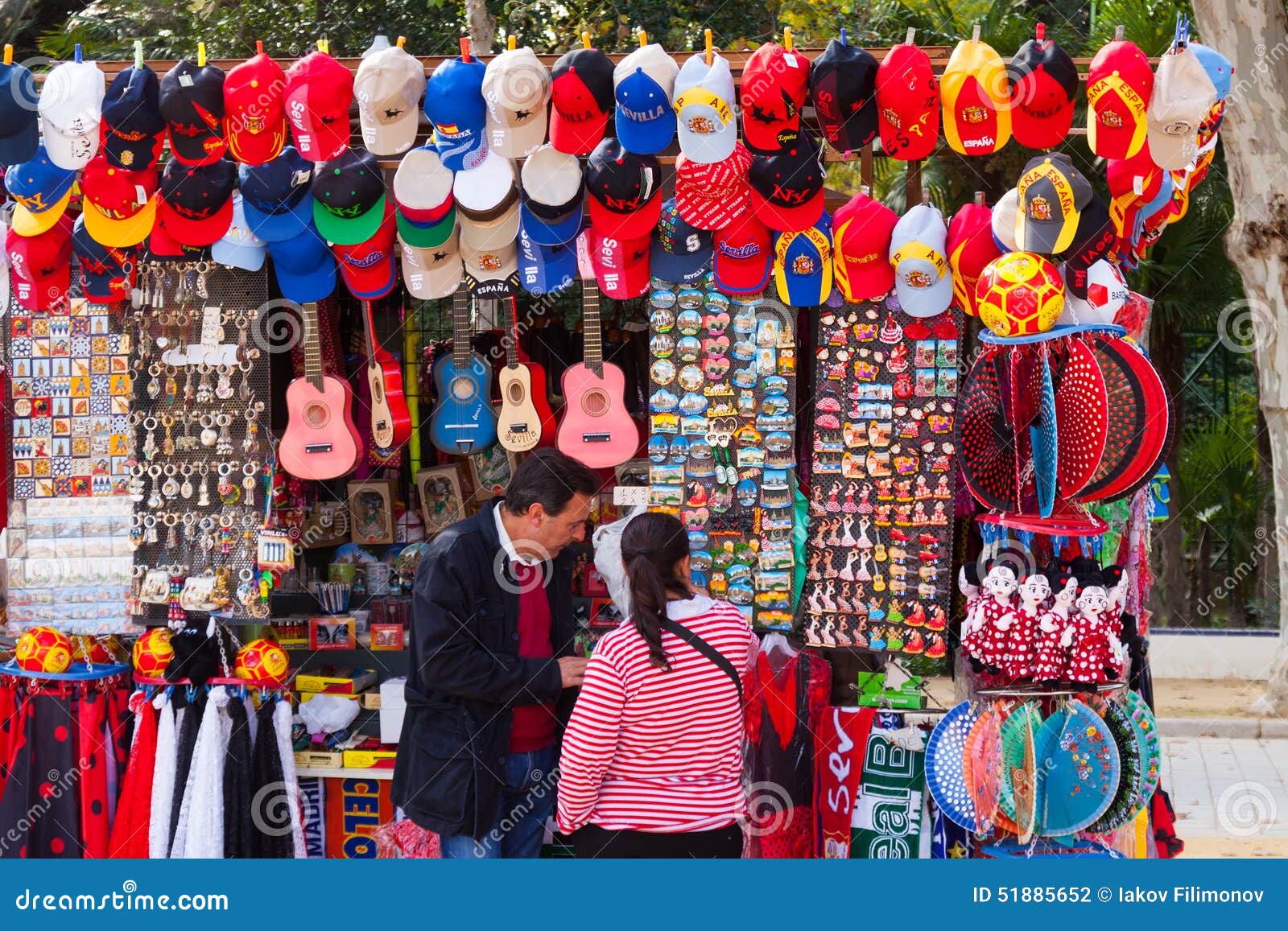 Sale of Tourist Souvenirs in Seville Editorial Photography - Image of  magnet, retail: 51885652