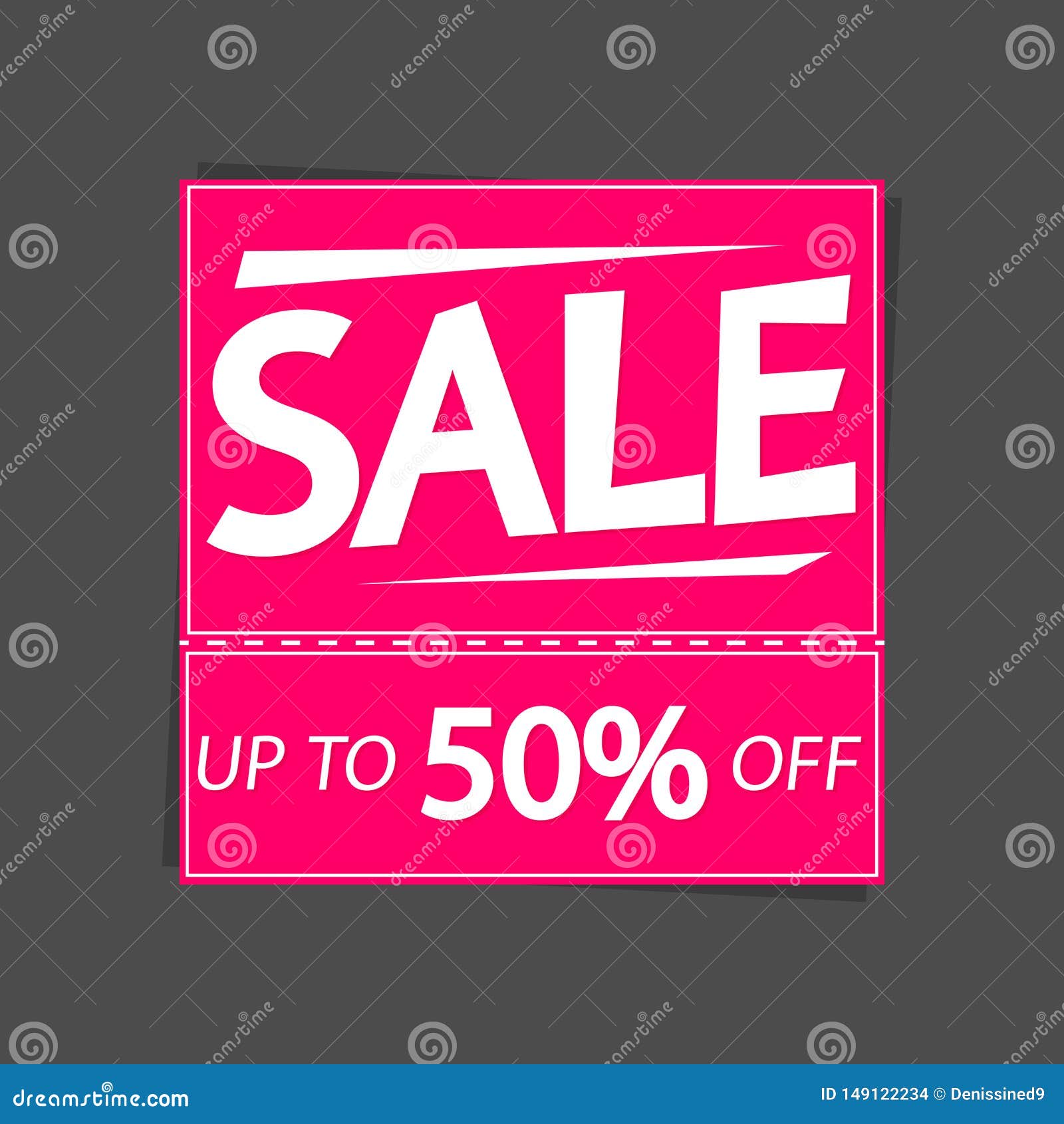 Sale Up To 50 Off Tag, Discount Banner Design Template, Vector ...
