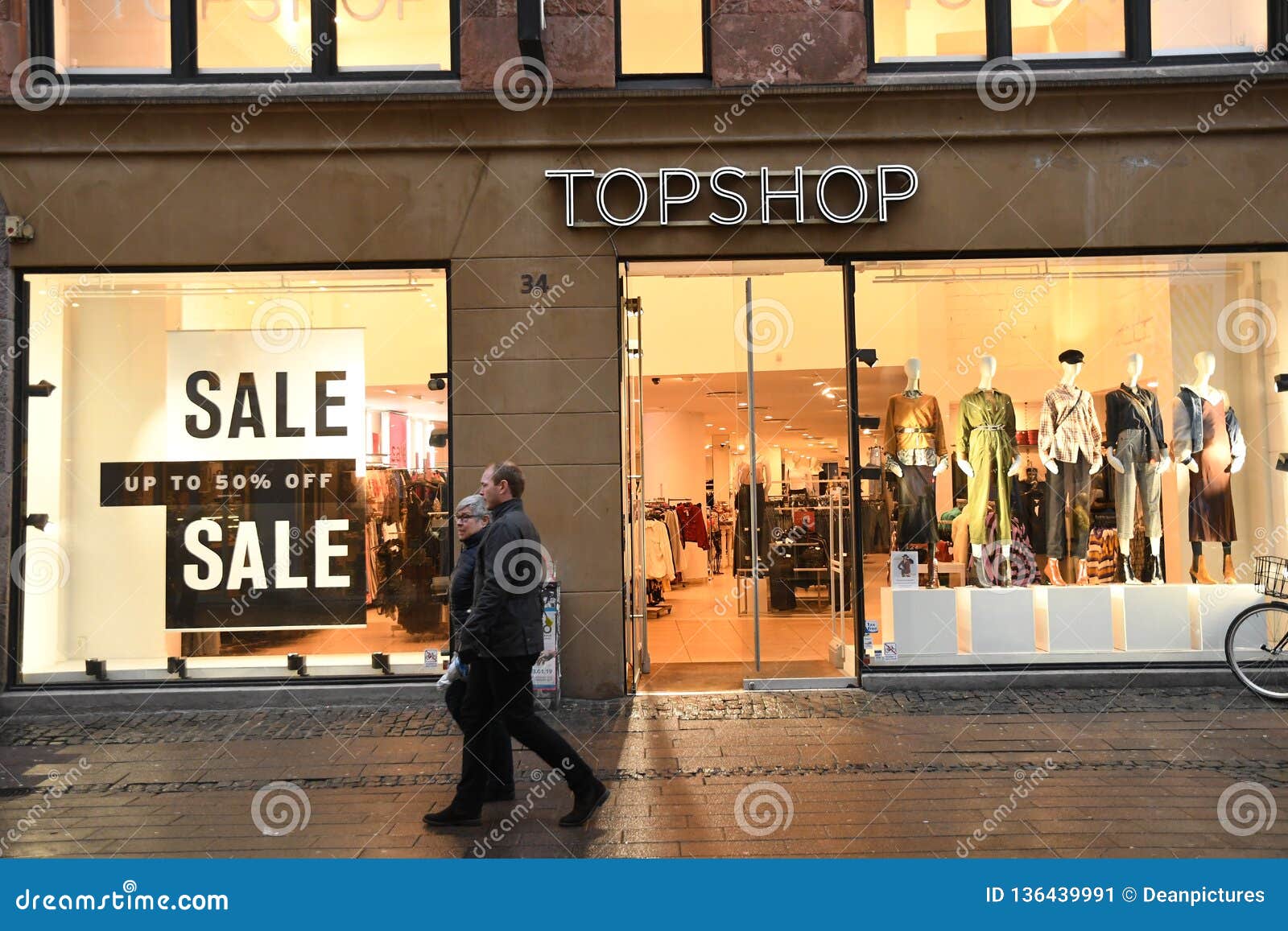 SALE on VARIOUS STOREE DENMARK Editorial Photo Image of shoppers, finance: 136439991