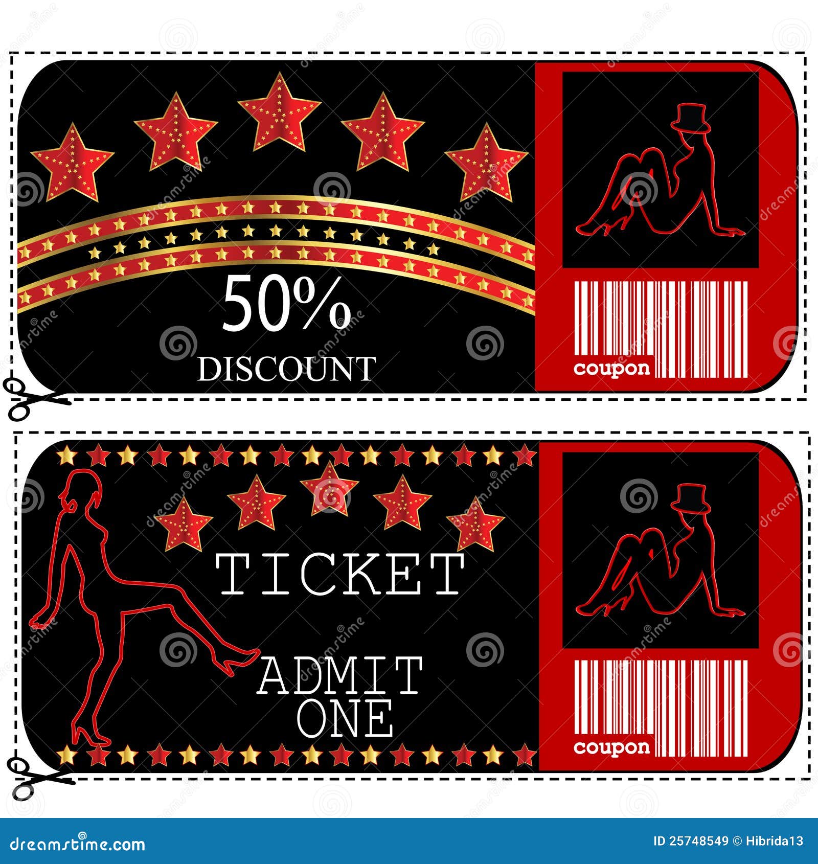 Sale Voucher And Ticket For Night Club Or Casino Stock Vector Illustration Of Discotheque Sphere 25748549