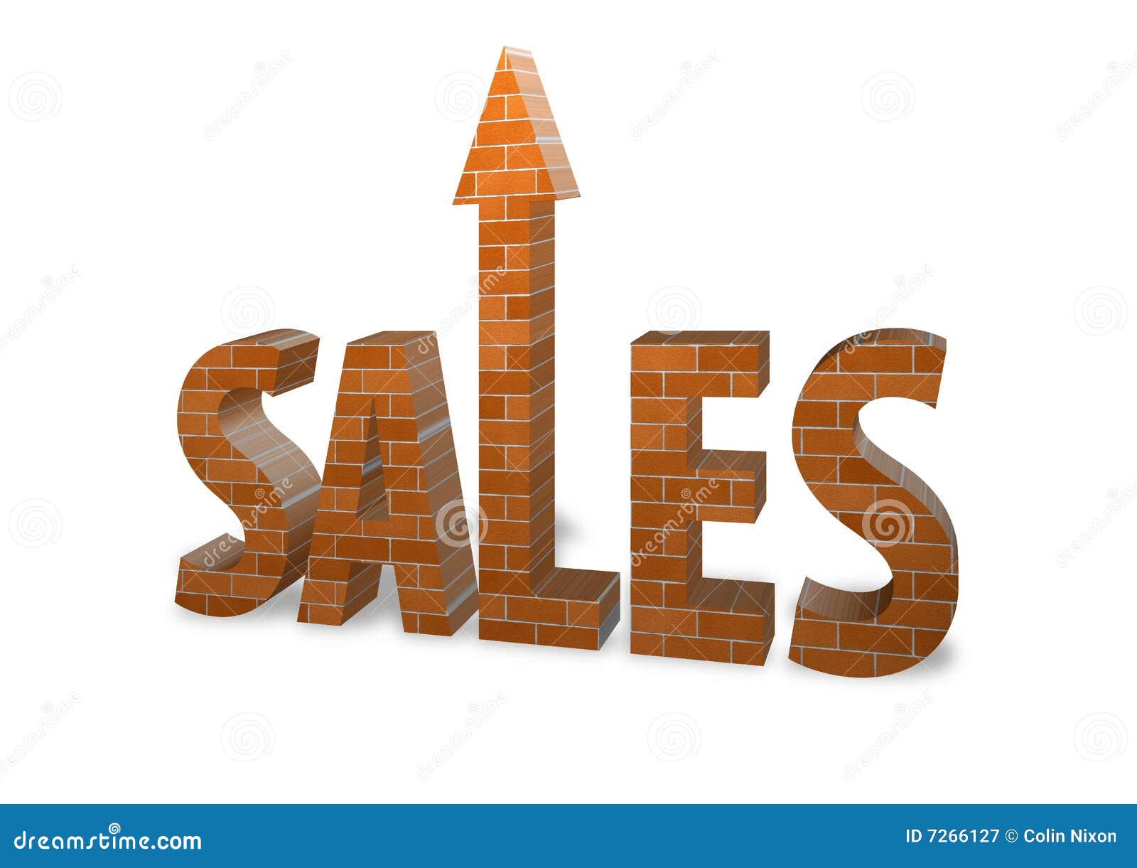 Sales Bricks stock illustration. Illustration of recession 7266127