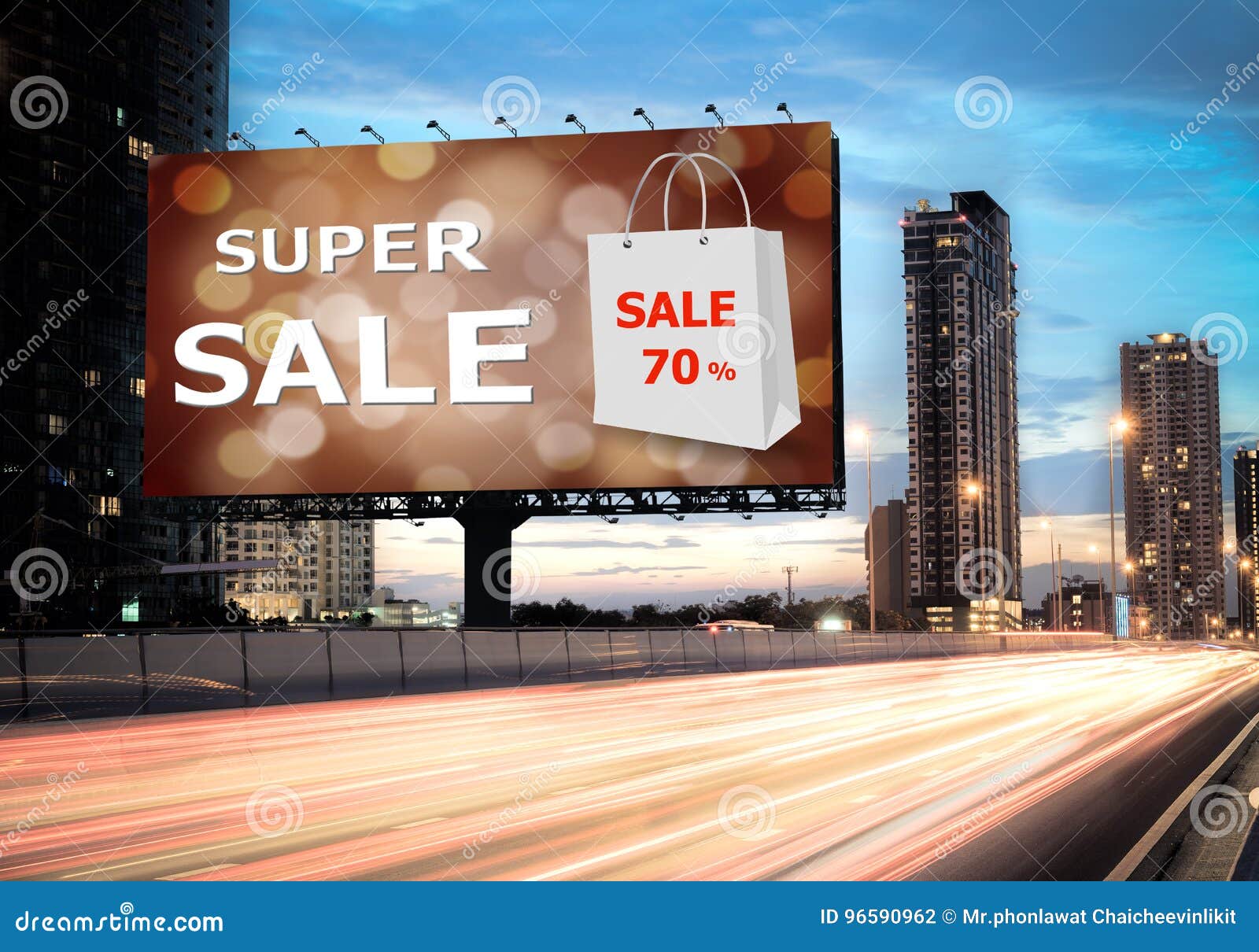 sales concept, outdoor billboards, super sale