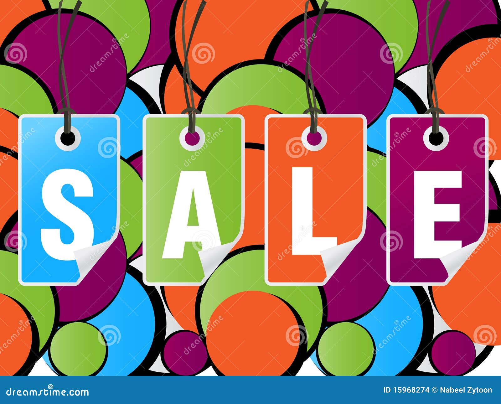 Sales and discount concept stock vector. Illustration of design 15968274