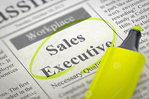 Sales Executive Job Vacancy 3D Stock Illustration Illustration Of 