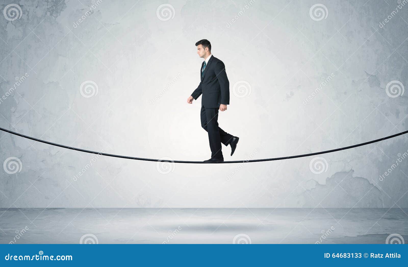 Sales Guy Balancing on Tight Rope Stock Image - Image of high, elegant:  64683133