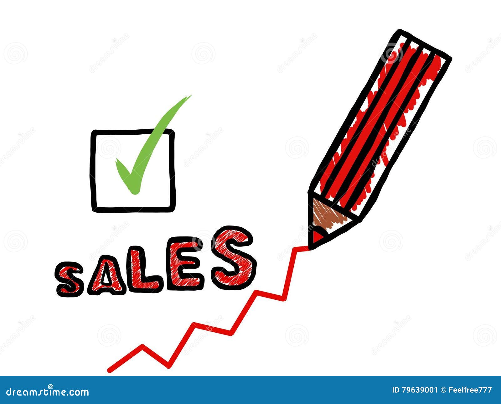 Sales and Profit Increase Poster Stock Illustration - Illustration of