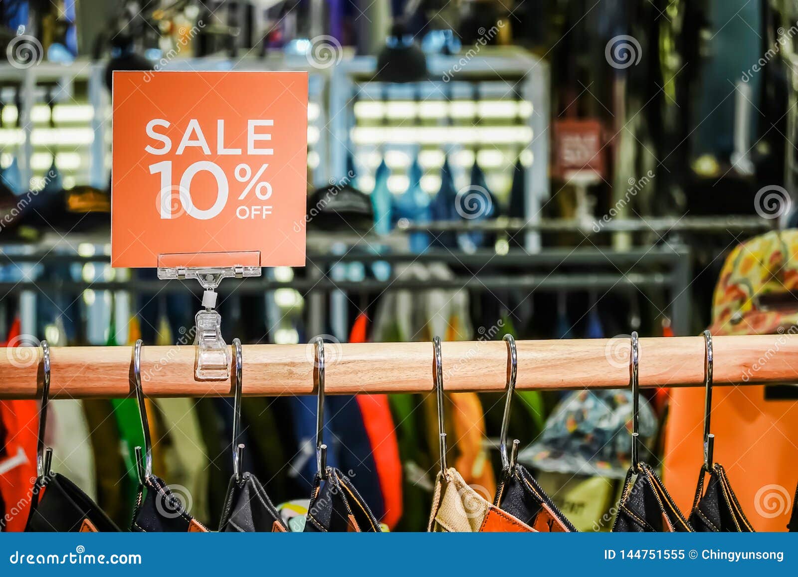 Sales Promotion of Man Fashion Clothes Retail Store in Shopping Mall