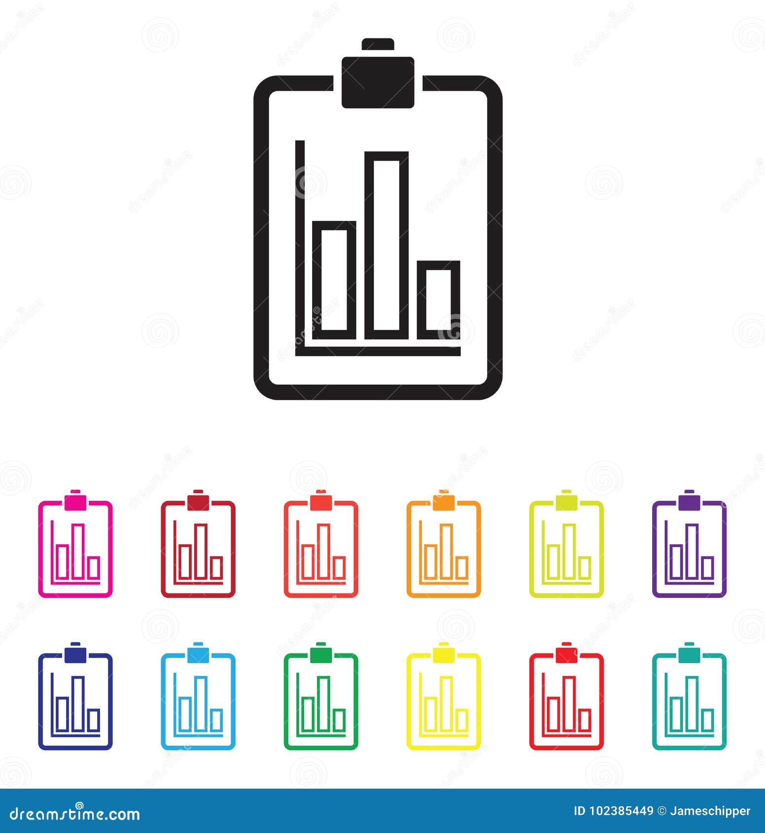 Sales Report Graph Chart Colourful Set Stock Vector - Illustration of ...