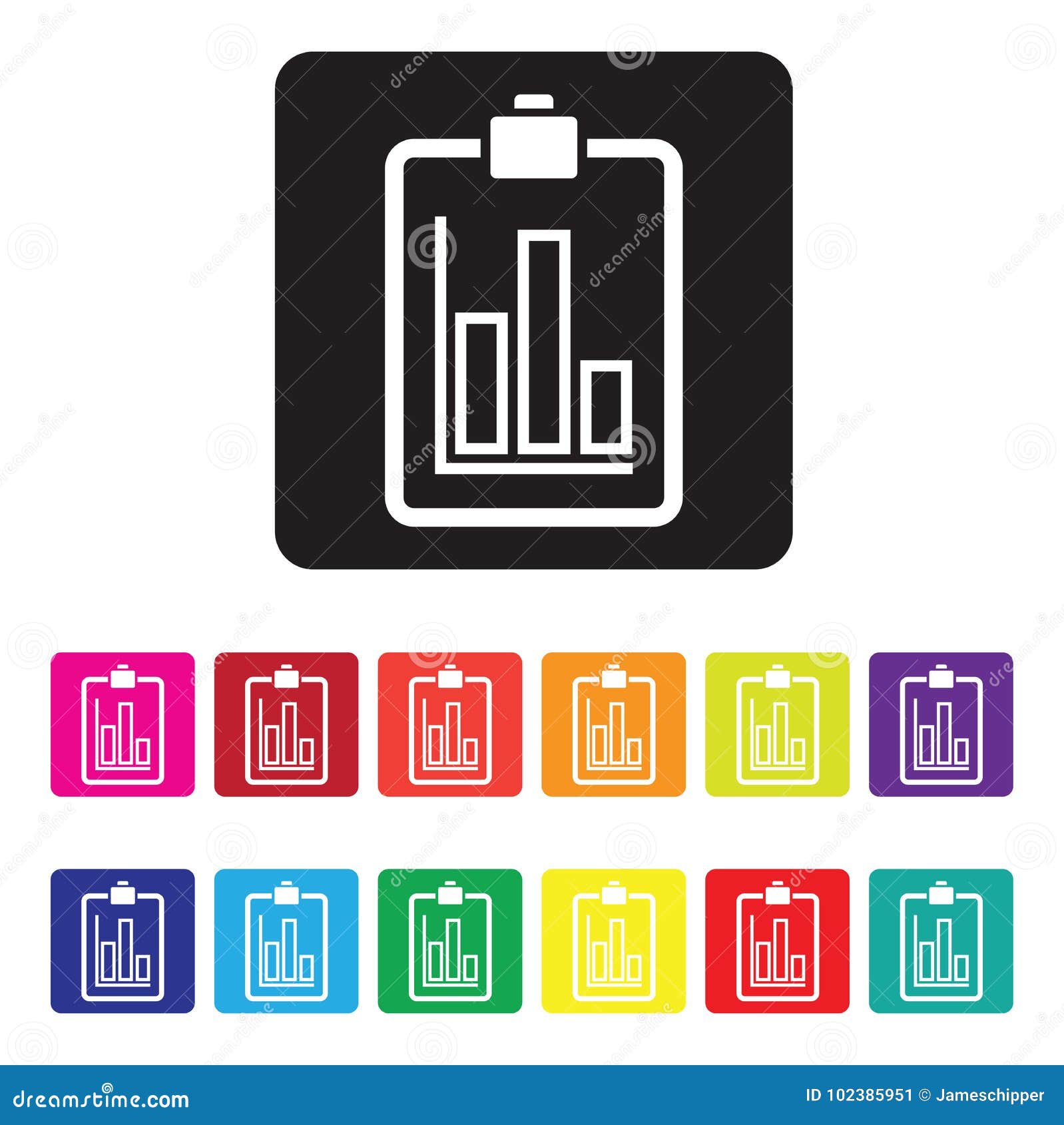 Sales Report Graph Chart Colourful Set Stock Vector - Illustration of ...