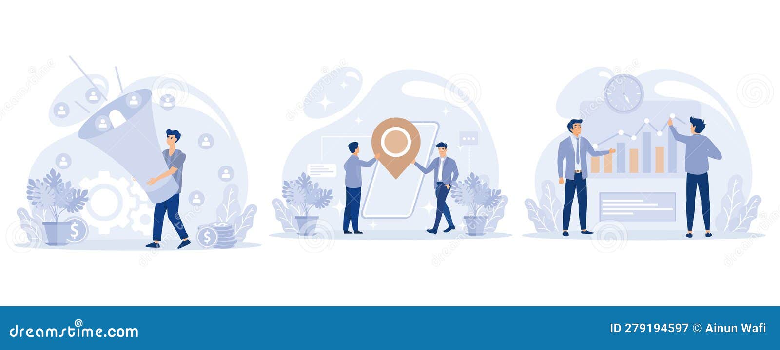 sales and seo digital strategy concept, generating new leads, local search optimization, mobile media, sales funnel, crm,