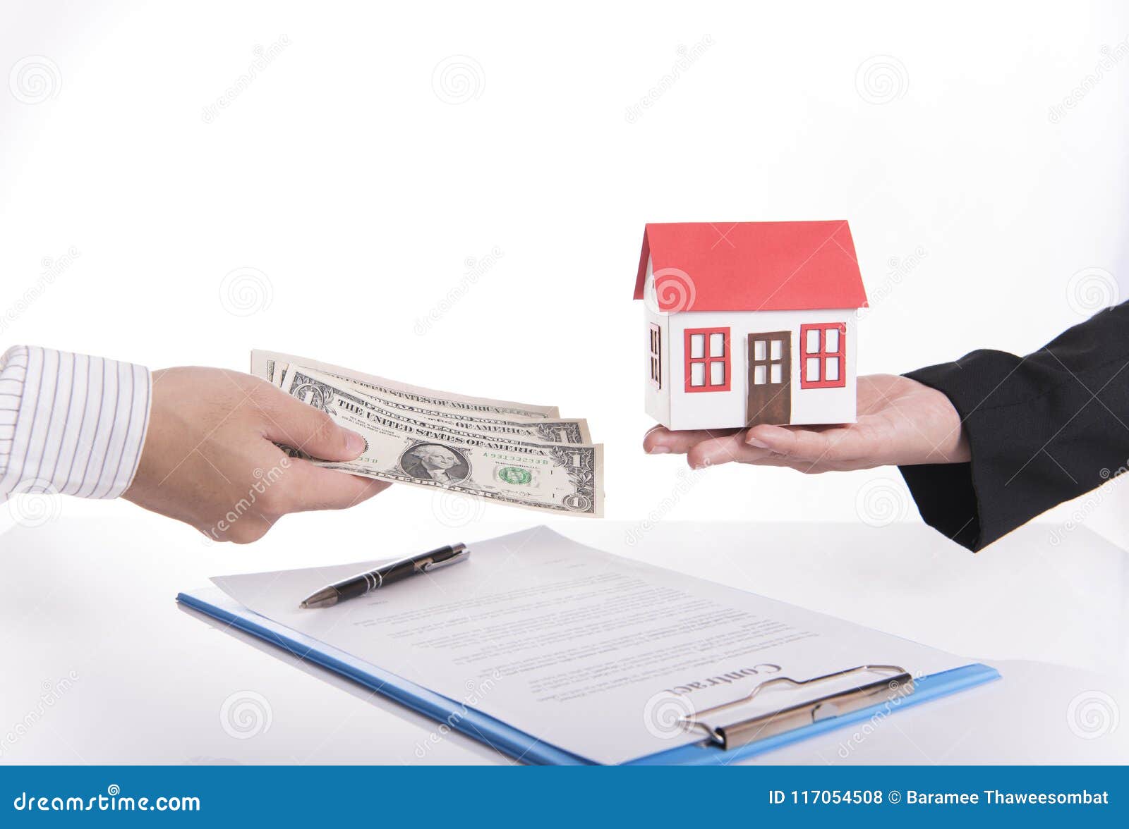 salesman agent exchange house money customer agreement contract sale home 117054508