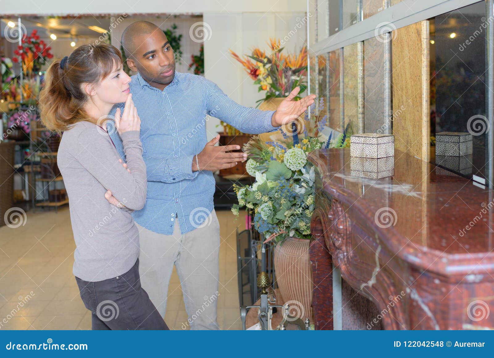 Salesman in antiques store stock photo. Image of salesman 122042548