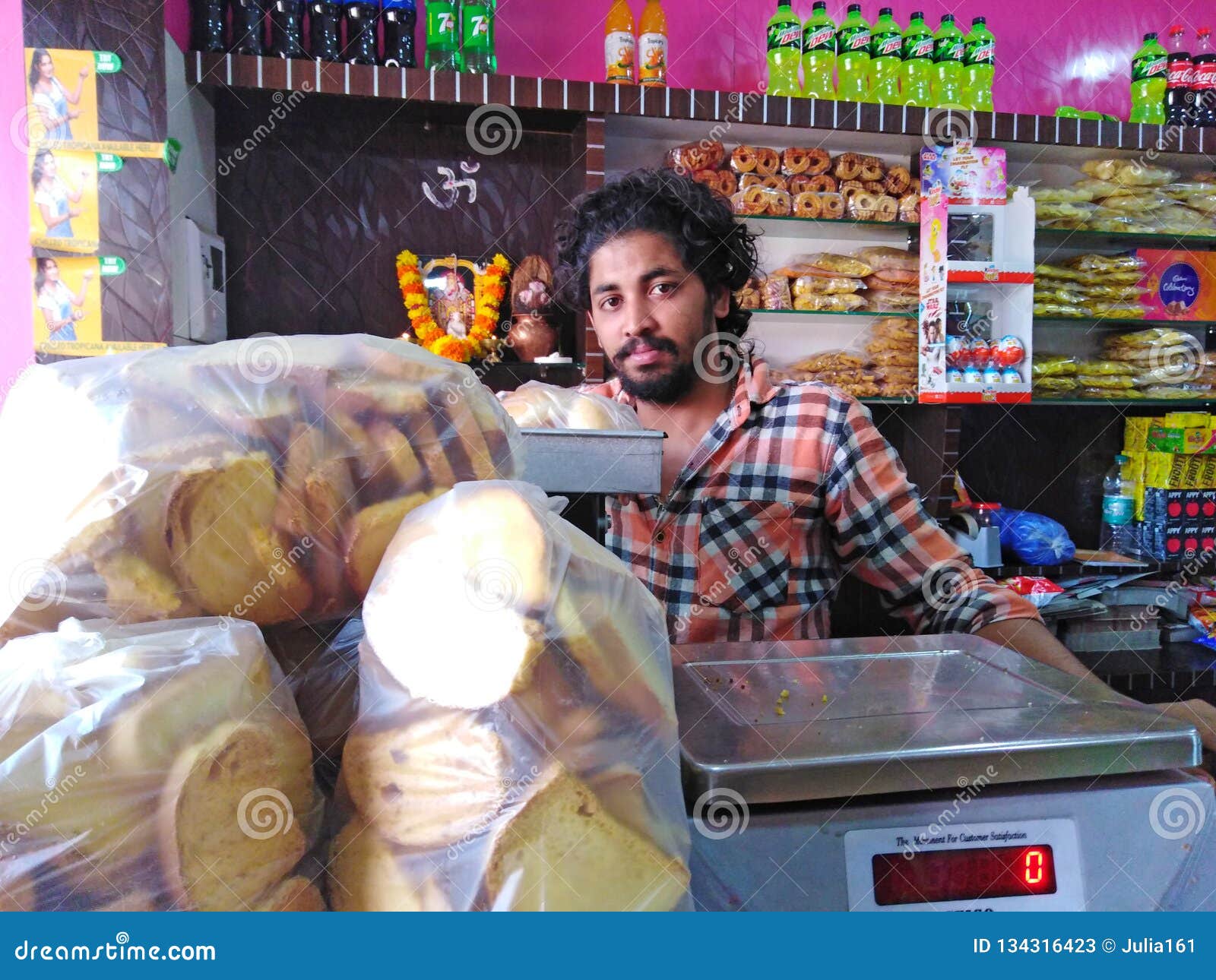 Salesman In Bakery, Mandrem, Goa, India Editorial Stock Photo - Image of showing, church: 134316423