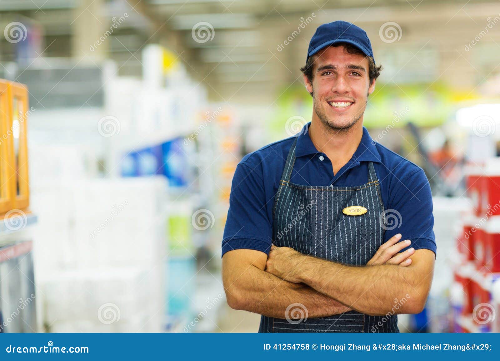 Salesman hardware store stock photo. Image of improvement 41254758