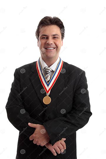 Salesman Of The Year Stock Photo Image Of Proud Achiever 4605442