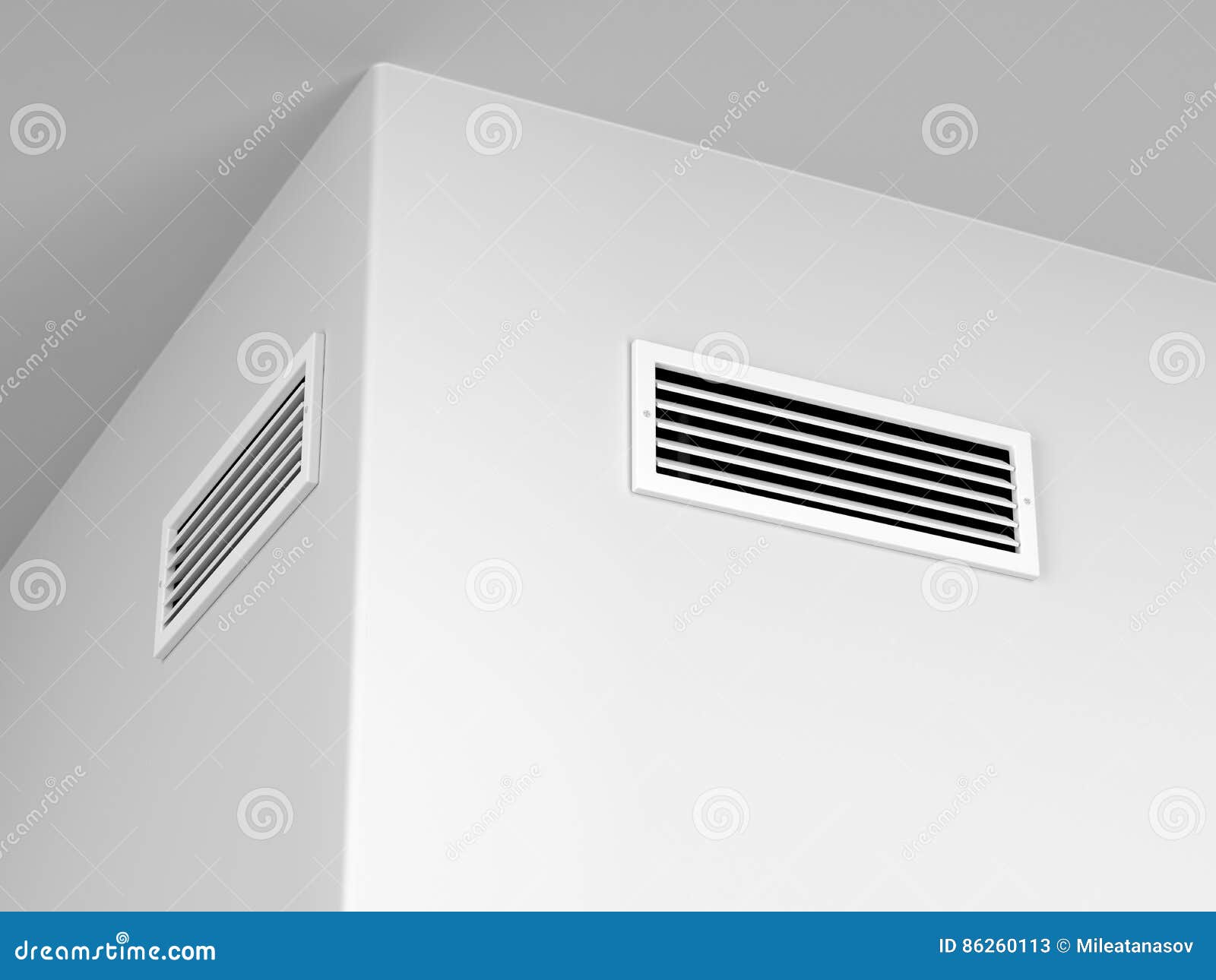 Salidas De Aire En La Pared Stock de ilustración Ilustración de