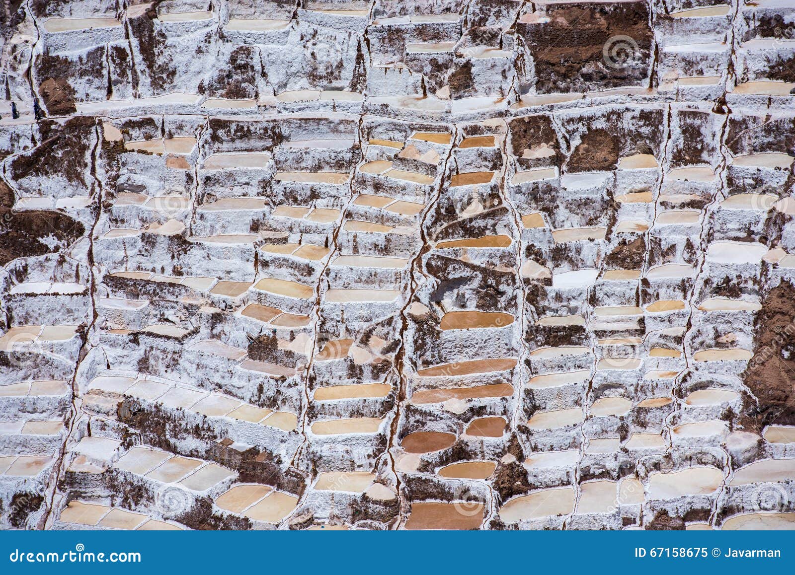 Salinas De Maras, Manmade Salt Mines Near Cusco, Peru Stock Image