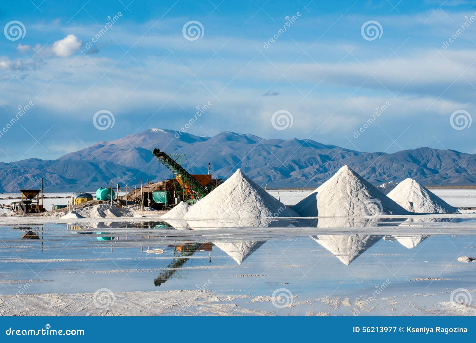 salinas grandes salt desert in the jujuy, argentina