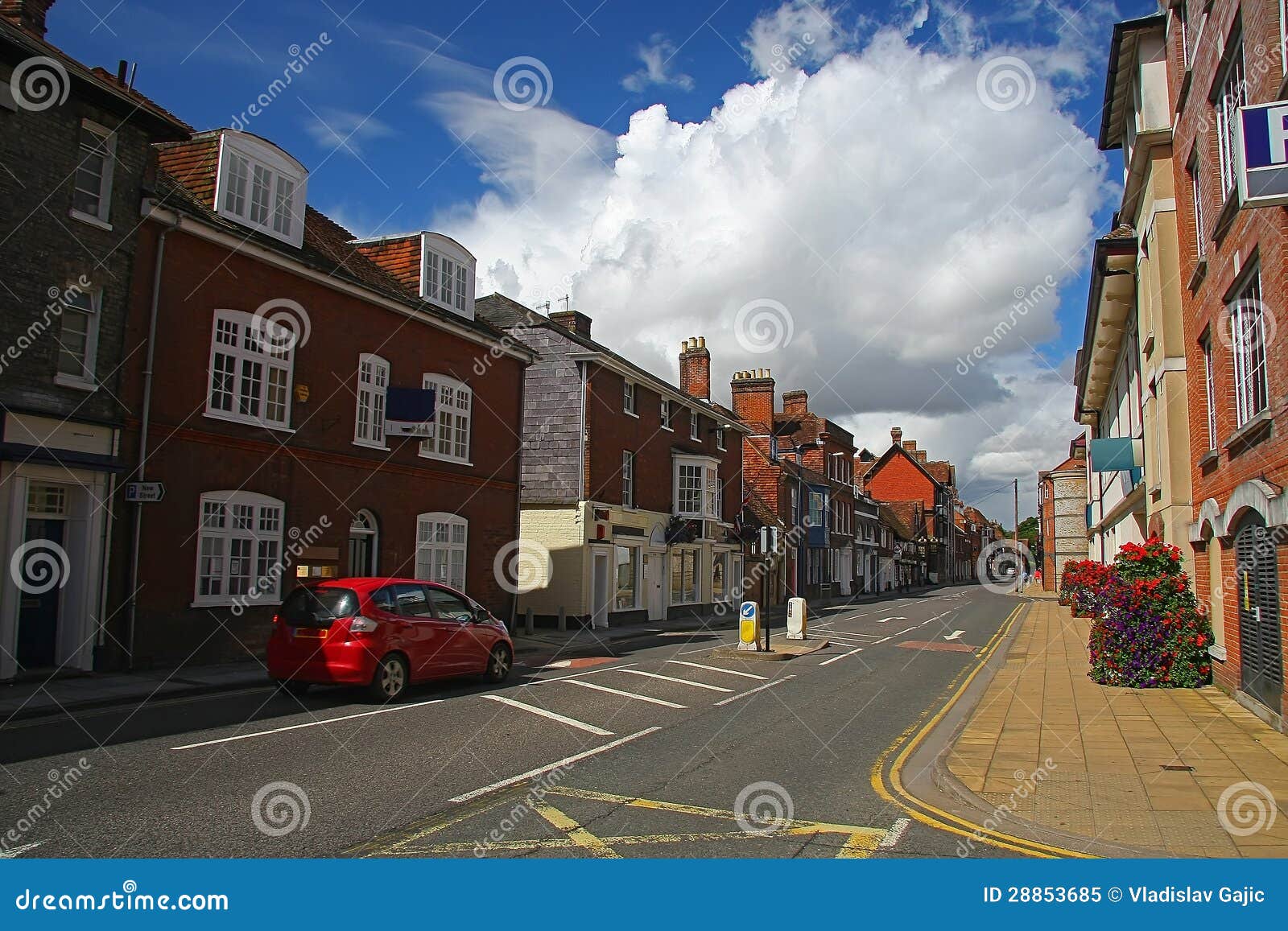 Salisbury street England stock image. Image of house 28853685