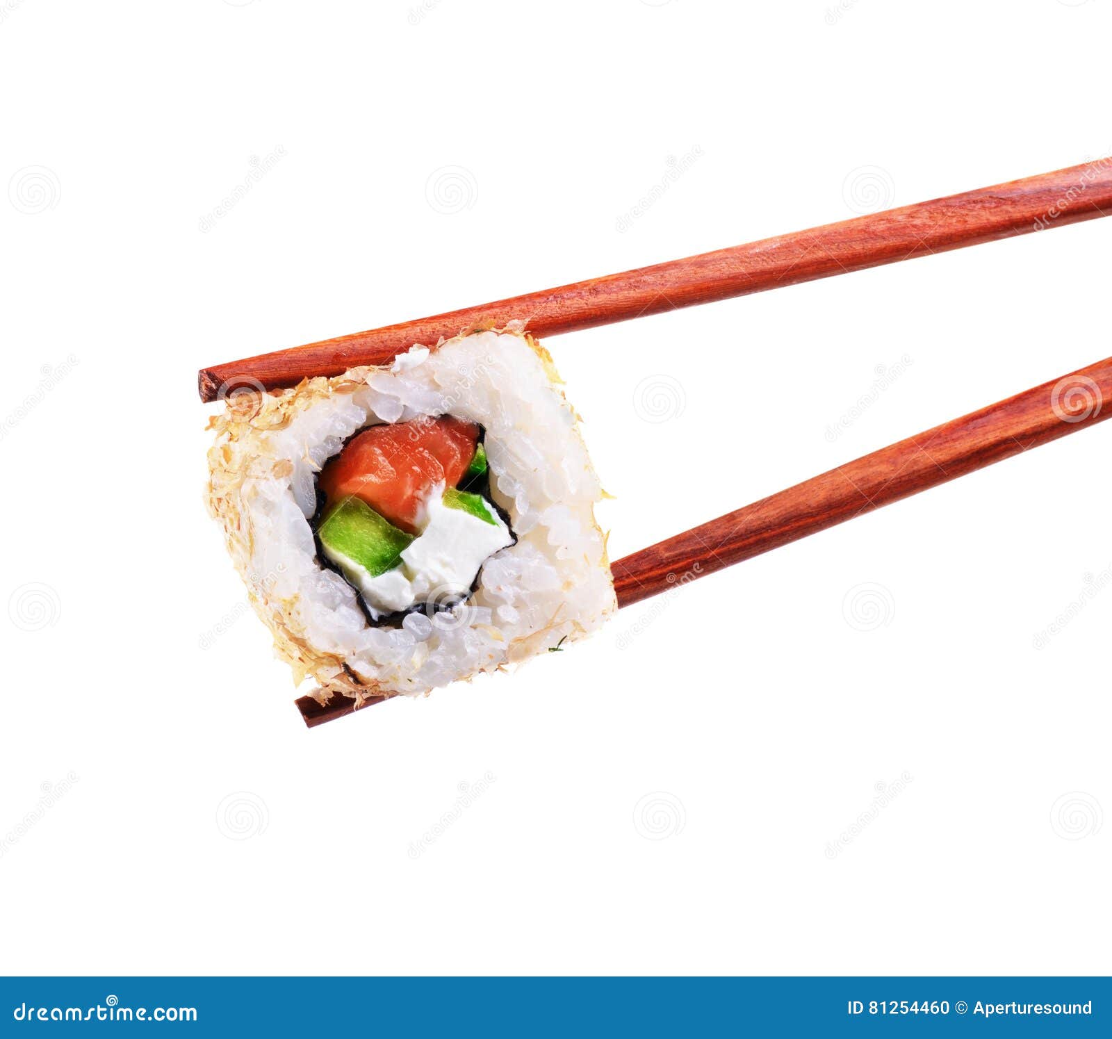 Salmon and Avocado Sushi Roll Stock Photo Image of cottage, cuisine