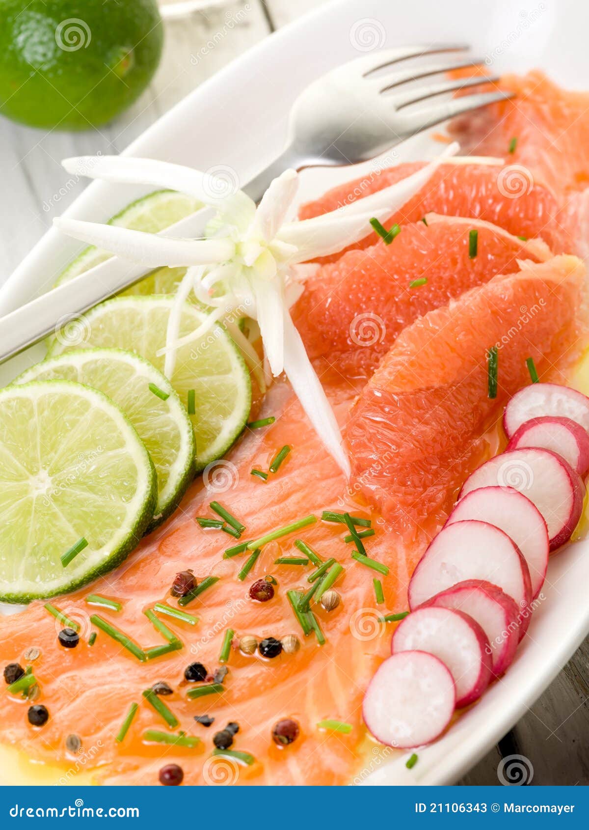 Salmon carpaccio stock image. Image of freshness, carpaccio 21106343