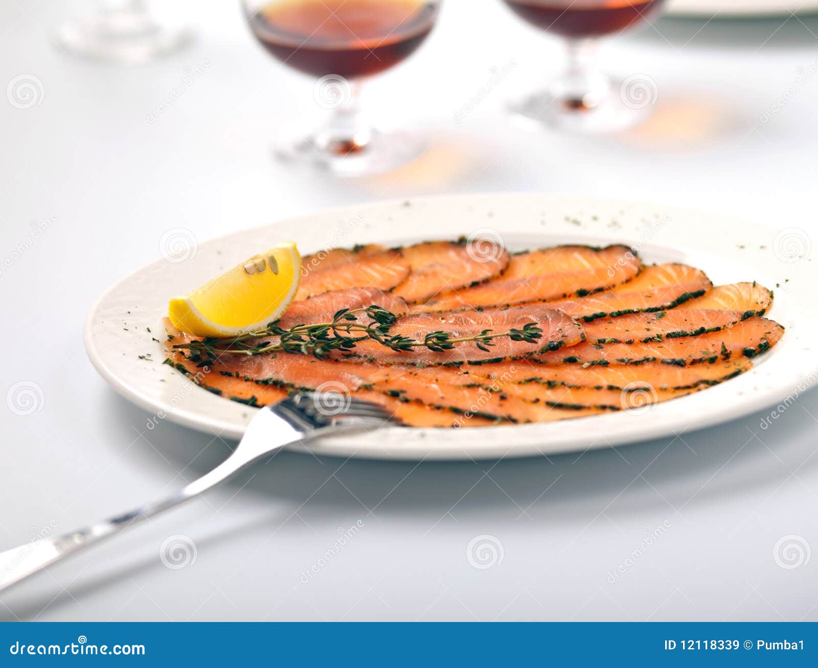 Salmon Carpaccio with Lemon Stock Image Image of salmon, healthy
