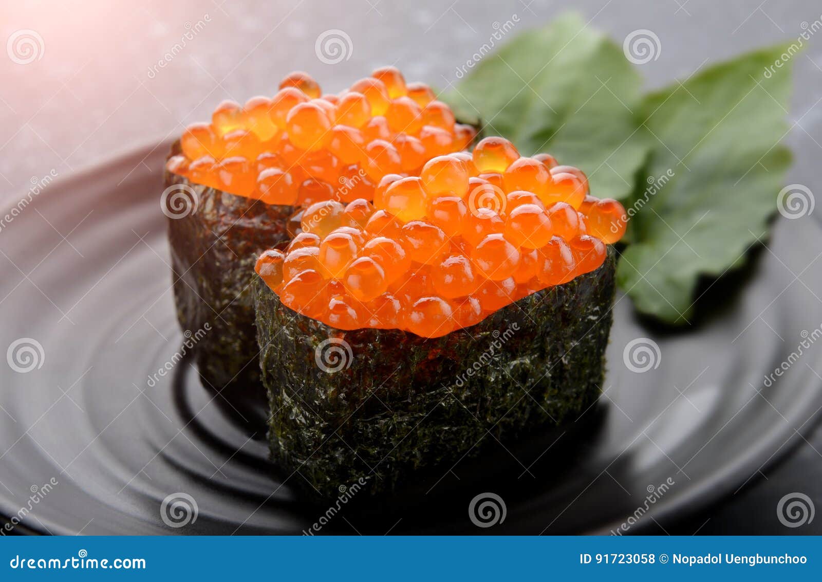 Salmon Eggs or Ikura in Japanese Style. Stock Photo - Image of organic,  cuisine: 91723058